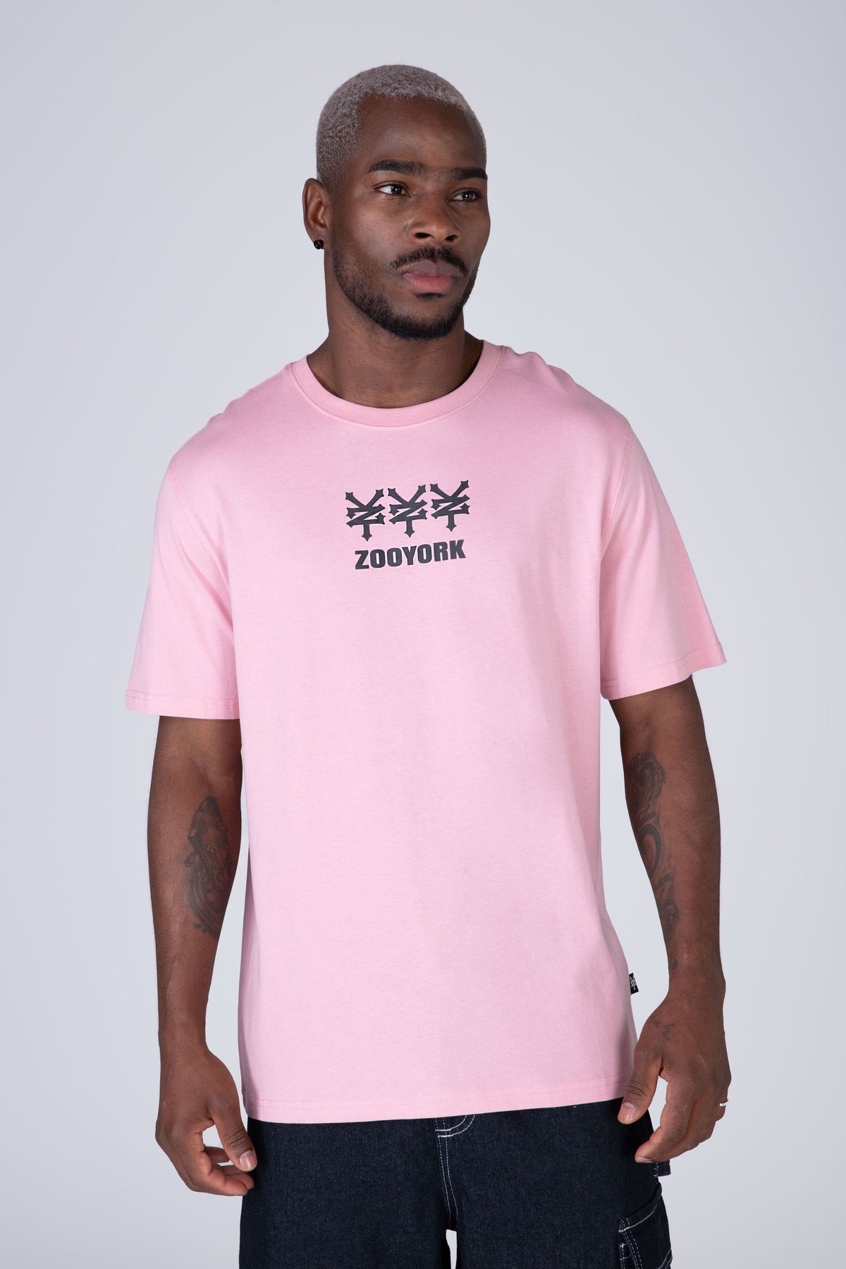 Polera Manga Corta Trilogy Rosado Zoo York