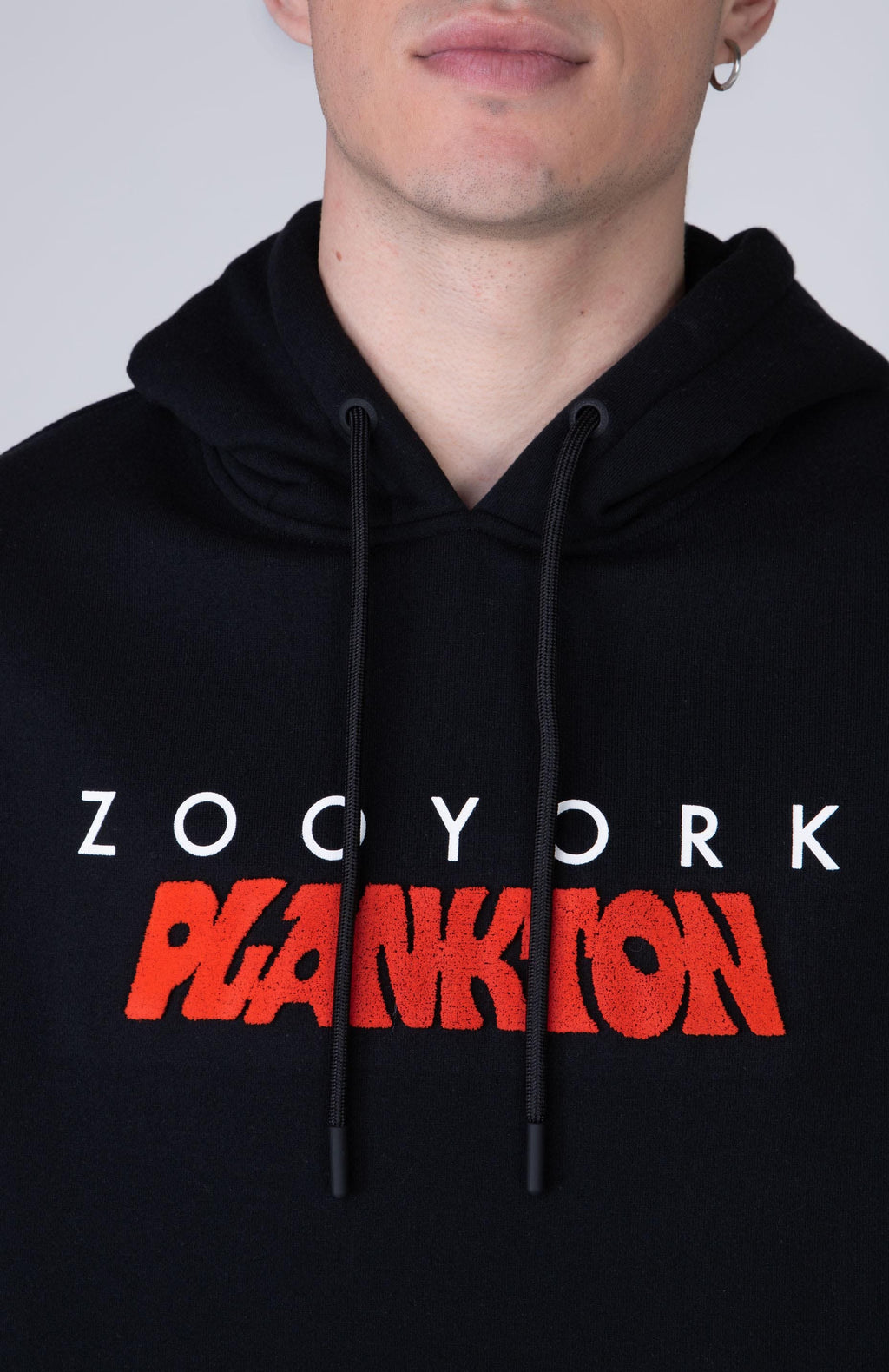 Poleron Hood Plankton Bob Esponja Planking Negro Zoo York
