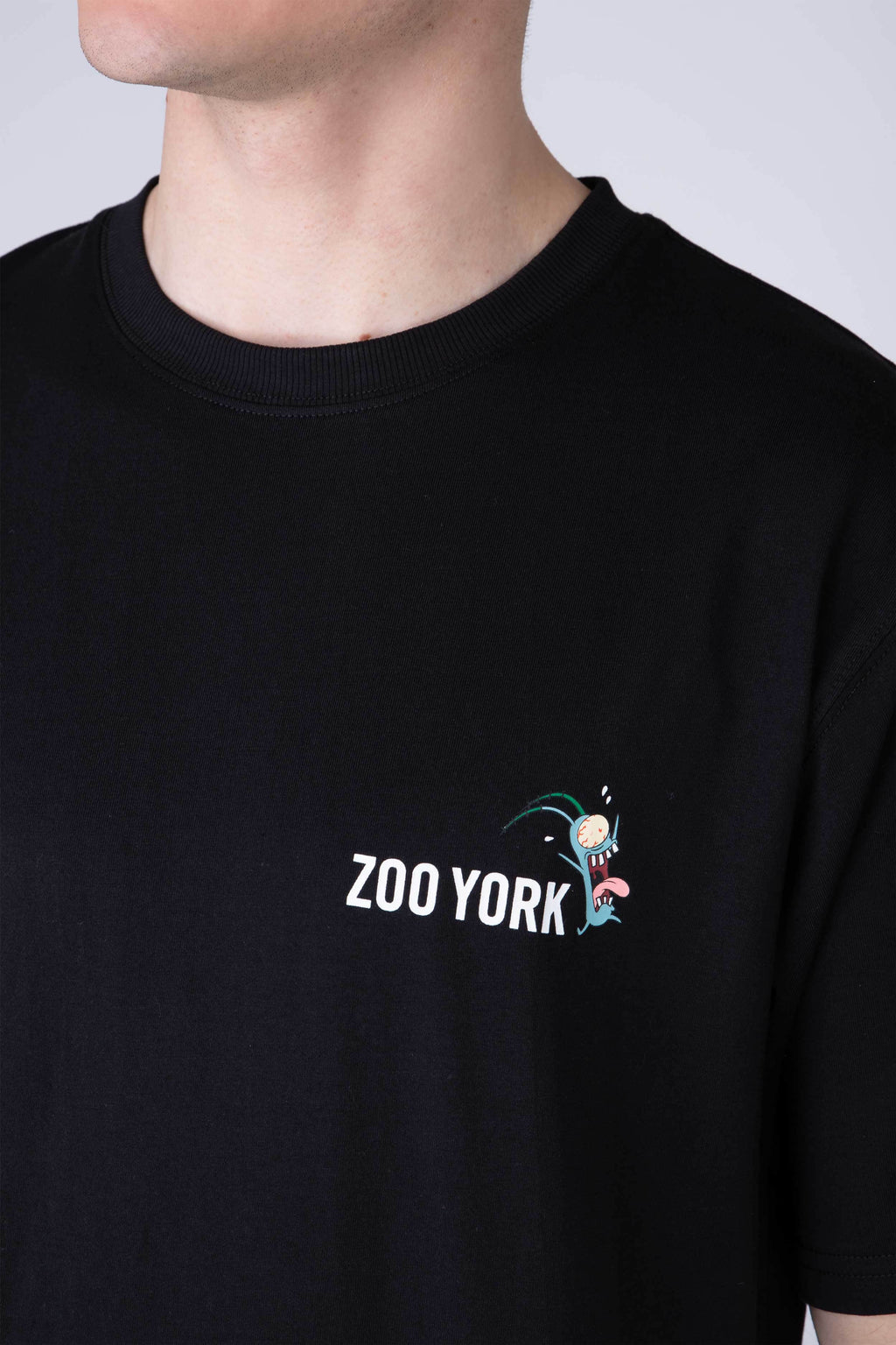 Polera Manga Corta Plankton Micro Madness Negro Zoo York