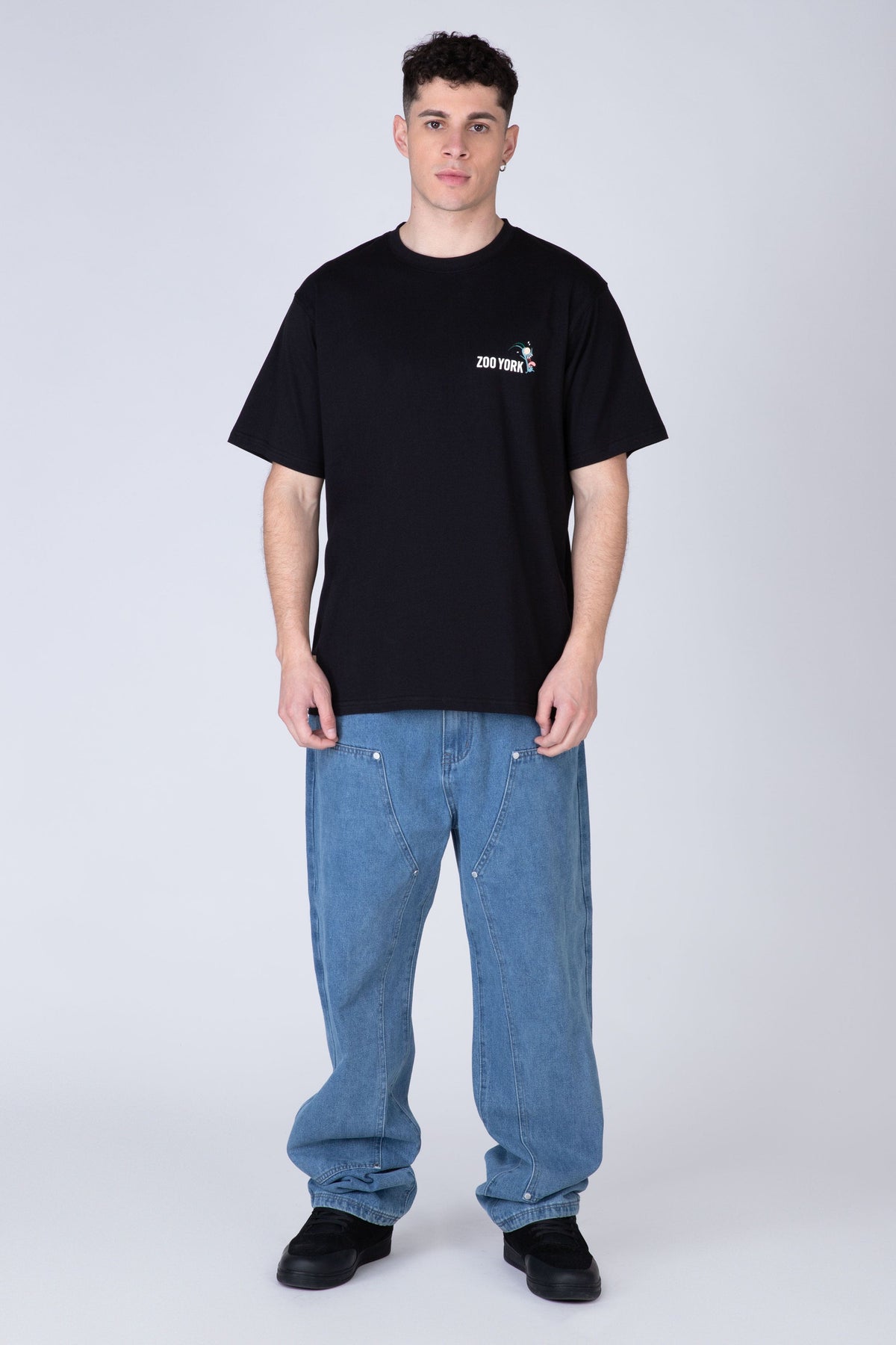 Polera Manga Corta Plankton Micro Madness Negro Zoo York