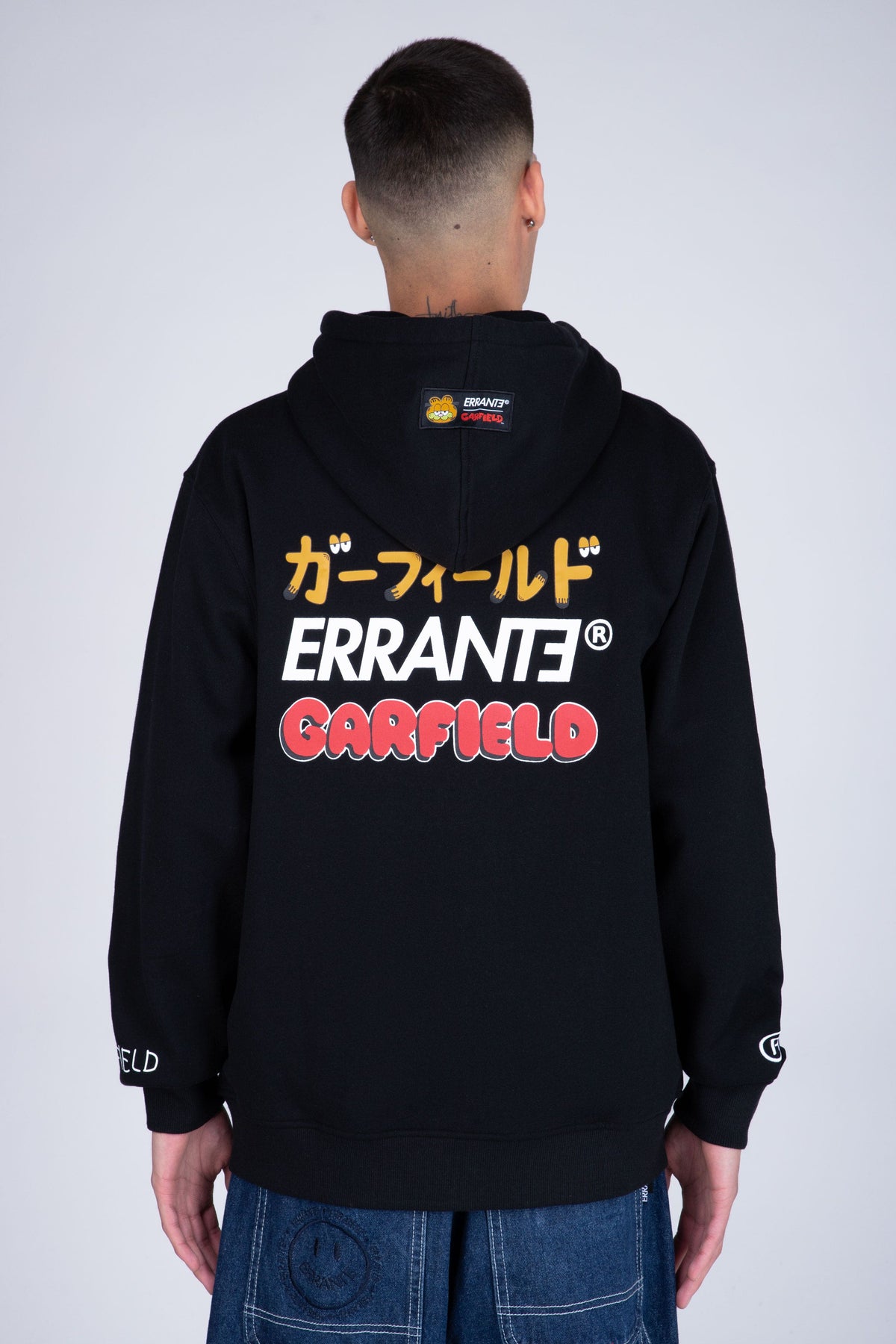 Poleron Zip Garfield O'Clock Negro ERRANTE