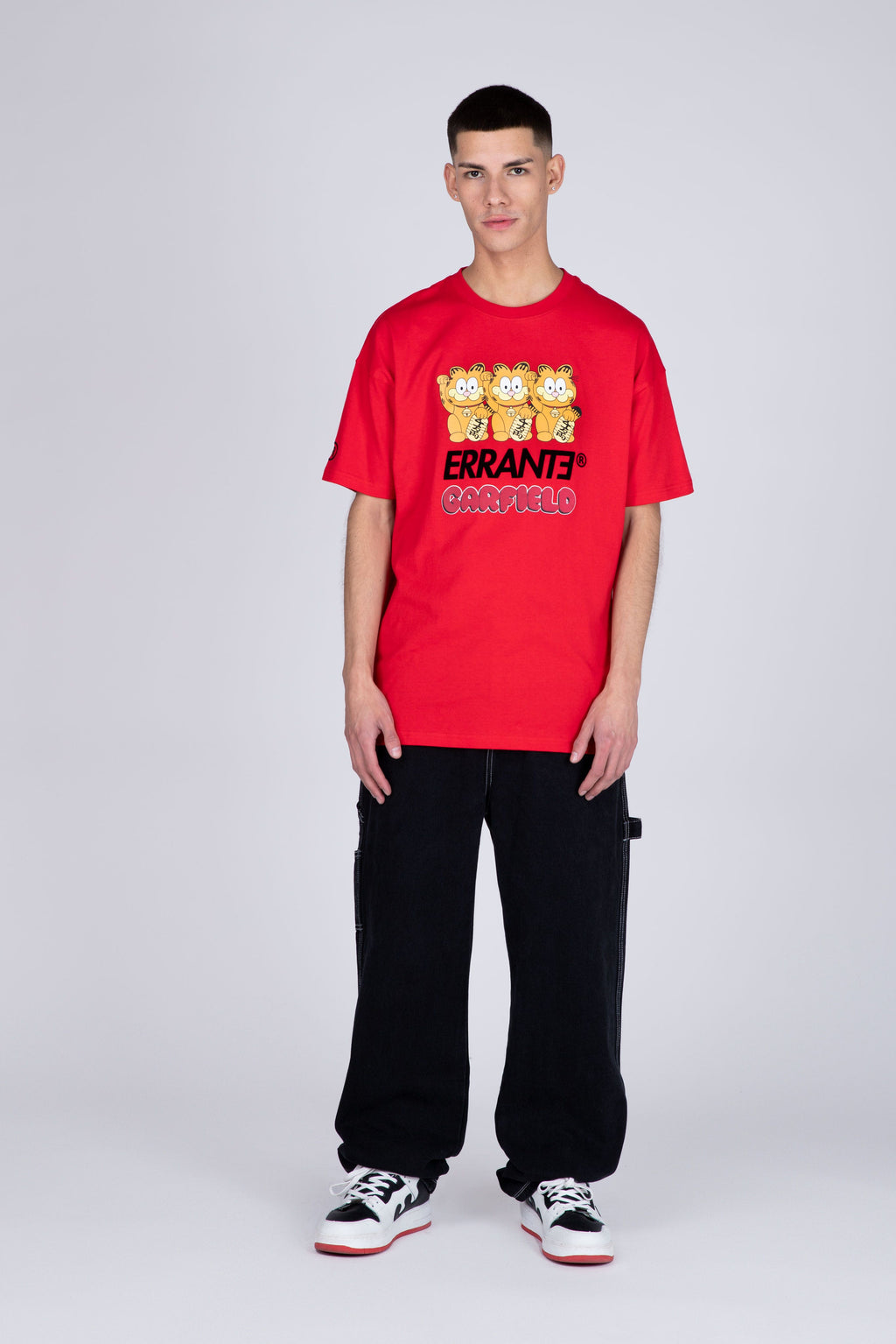Polera Manga Corta Garfield Fortune Rojo ERRANTE