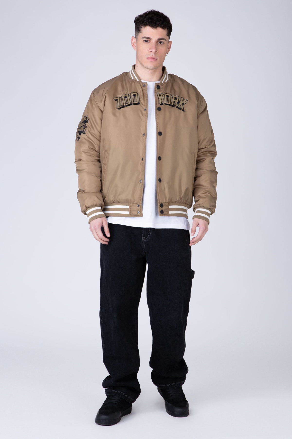 Chaqueta Bomber Rusty Core Beige Zoo York