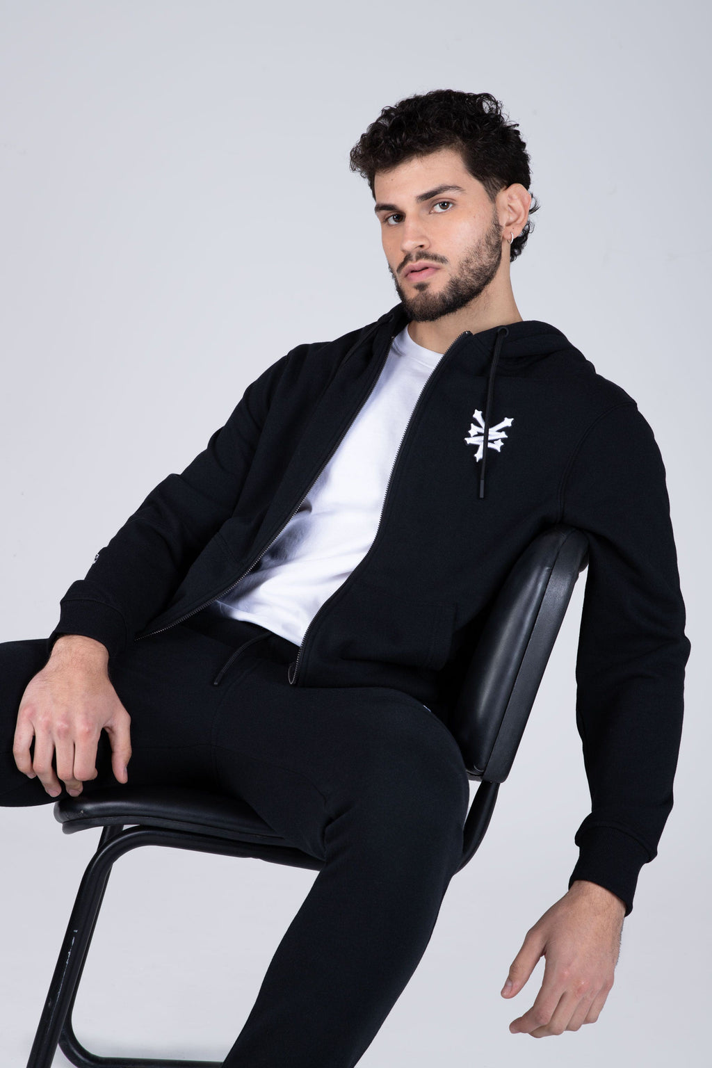 Poleron Zip Original Mellow Negro Zoo York