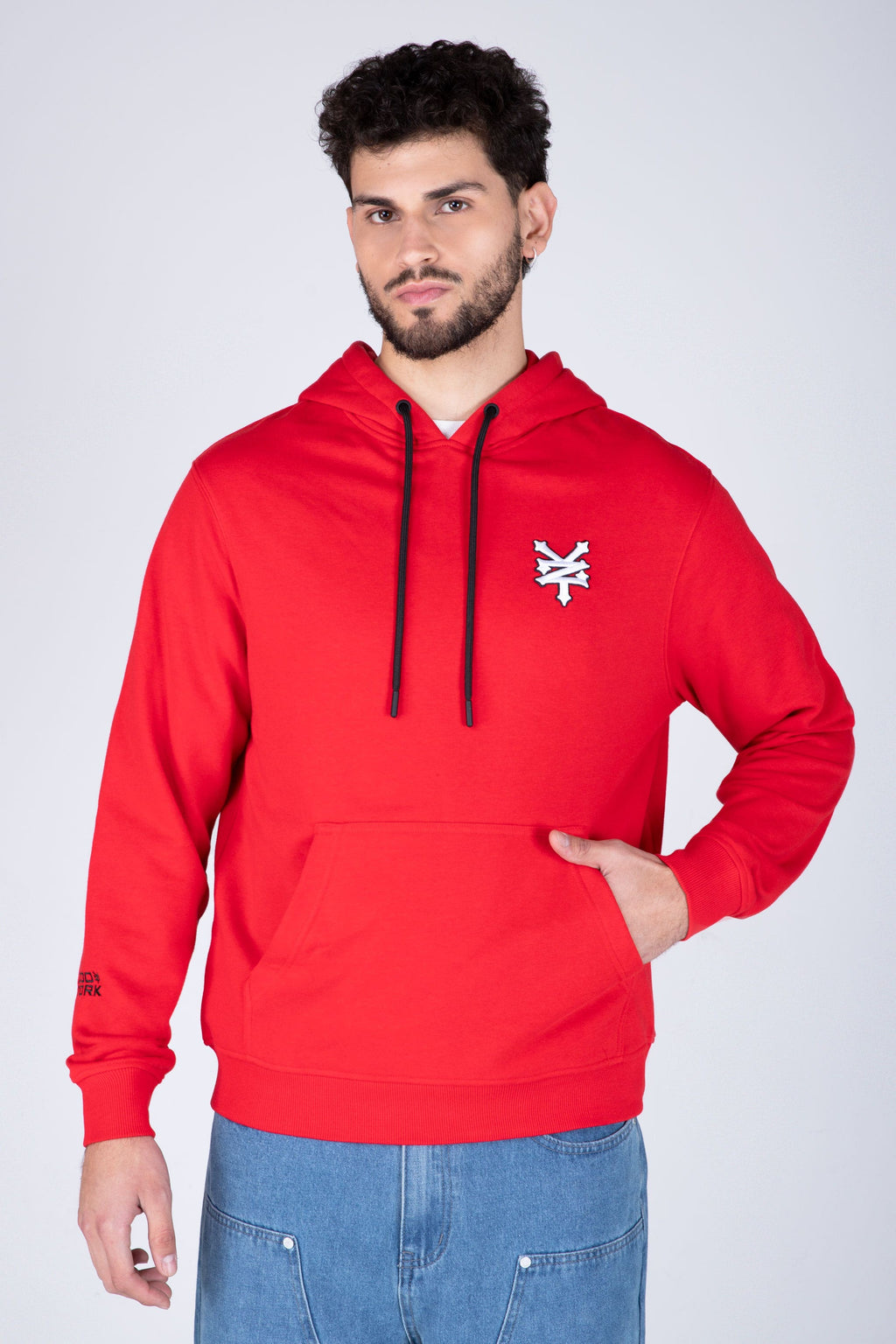 Poleron Hood Original Mellow Rojo Zoo York