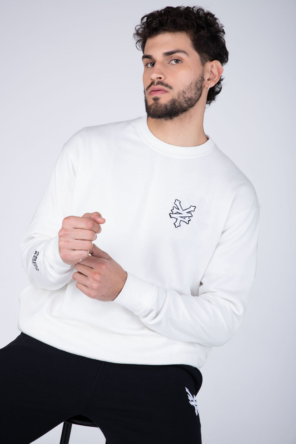 Poleron Crew Neck Original Mellow Blanco Zoo York