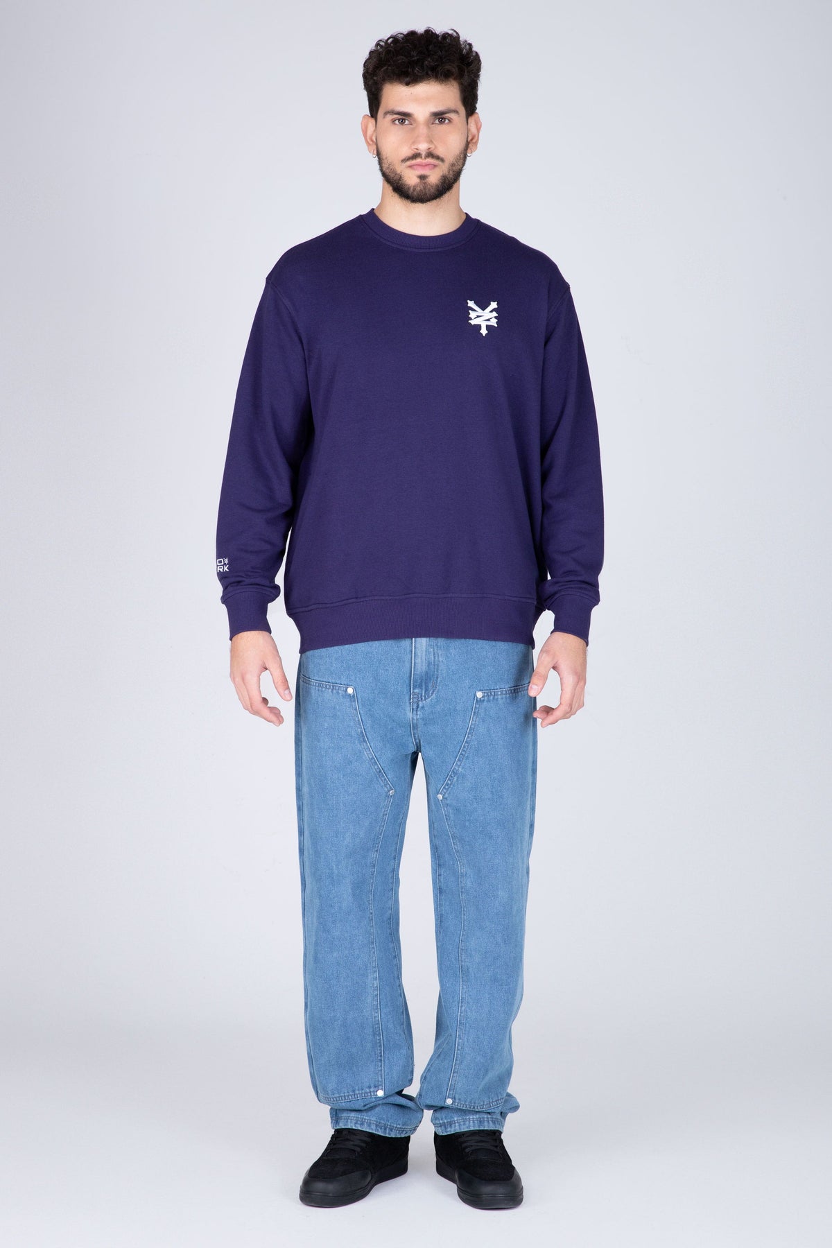 Poleron Crew Neck Original Mellow Morado Zoo York