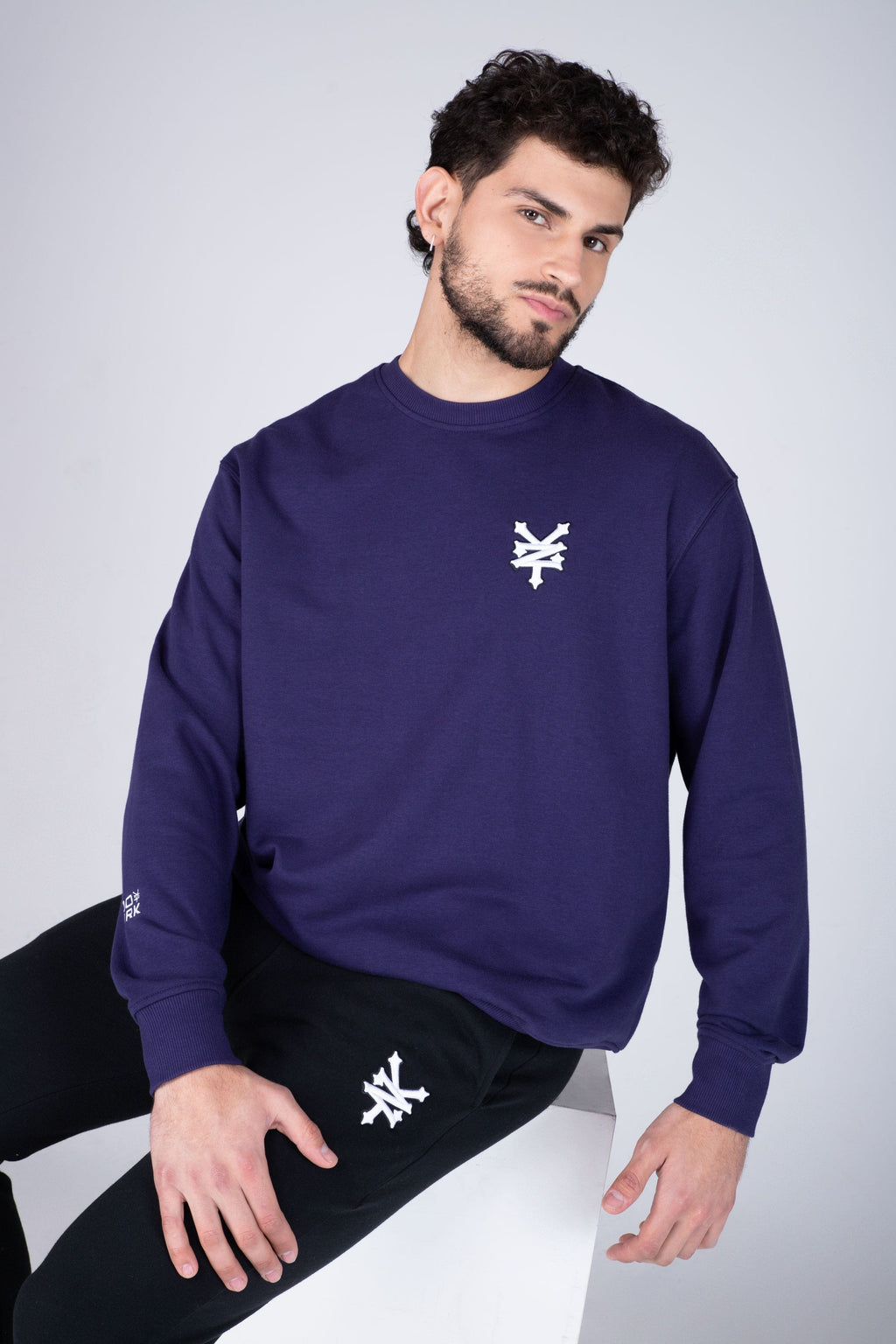 Poleron Crew Neck Original Mellow Morado Zoo York