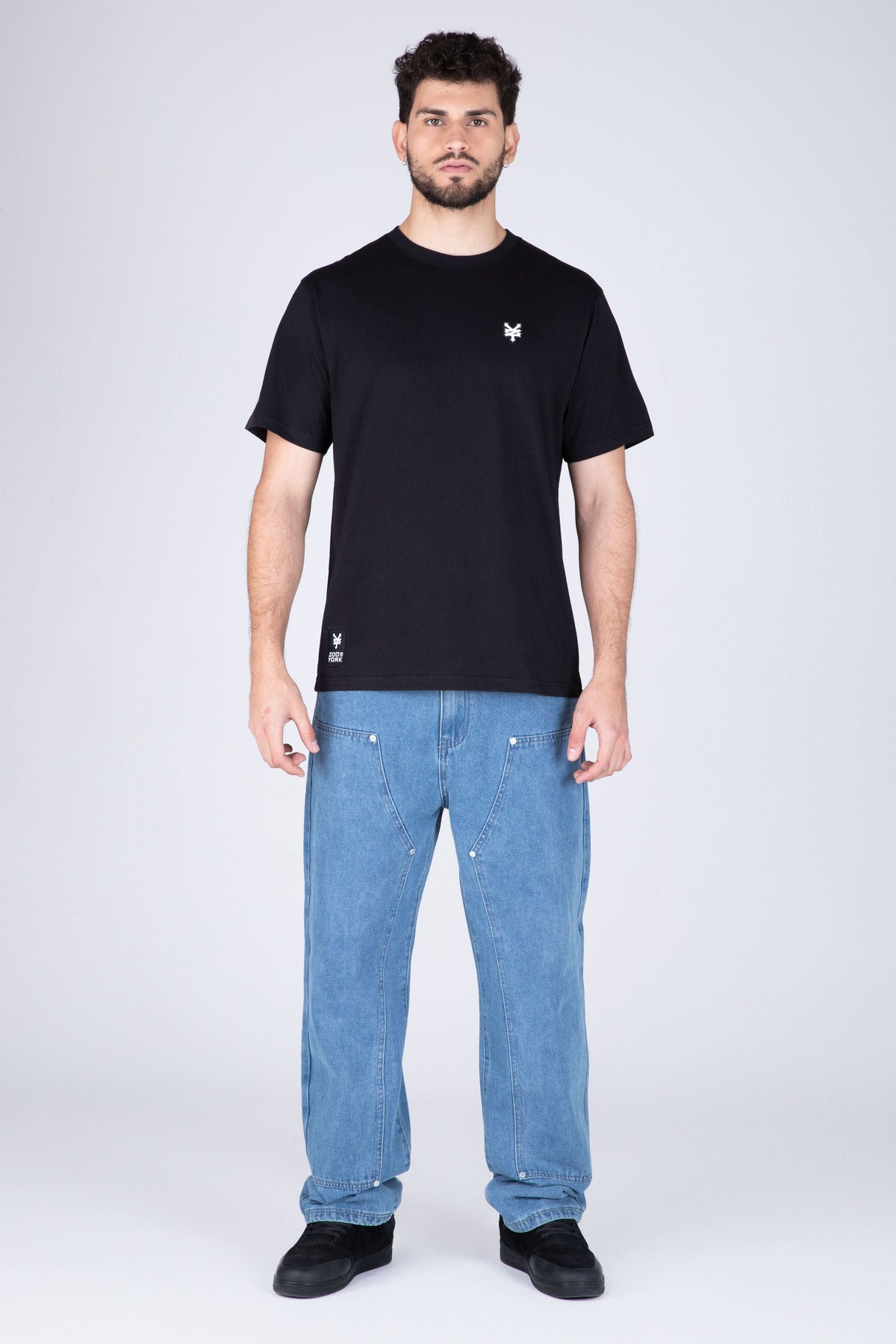 Polera Manga Corta Original Mellow Negro Zoo York