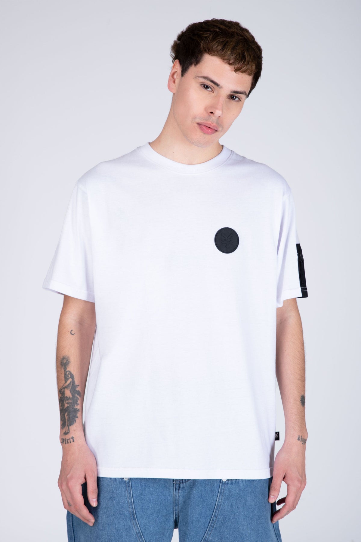 Polera Manga Corta Divided Blanco Zoo York