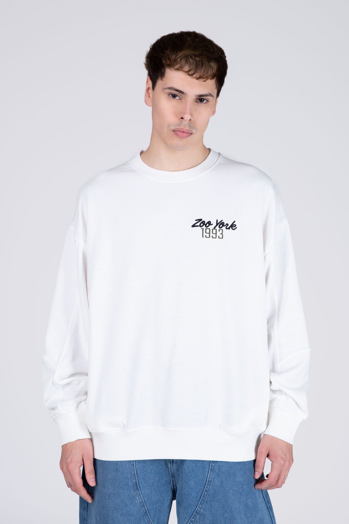 Poleron Crew Neck Verasity Blanco Zoo York