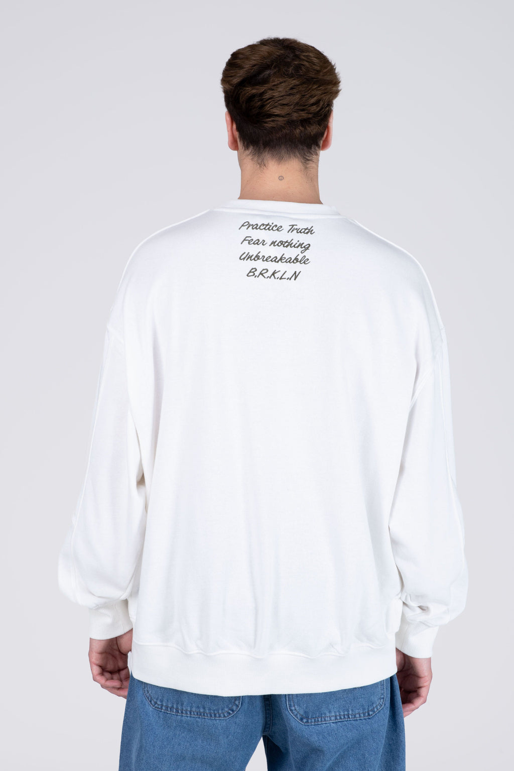 Poleron Crew Neck Verasity Blanco Zoo York