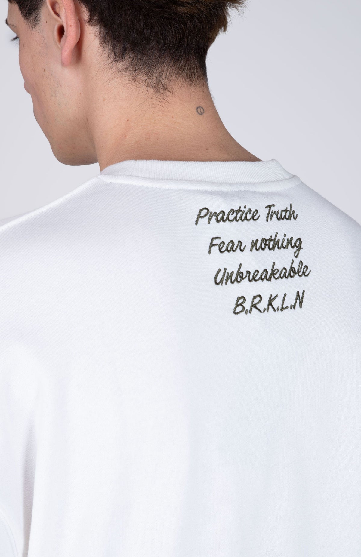 Poleron Crew Neck Verasity Blanco Zoo York
