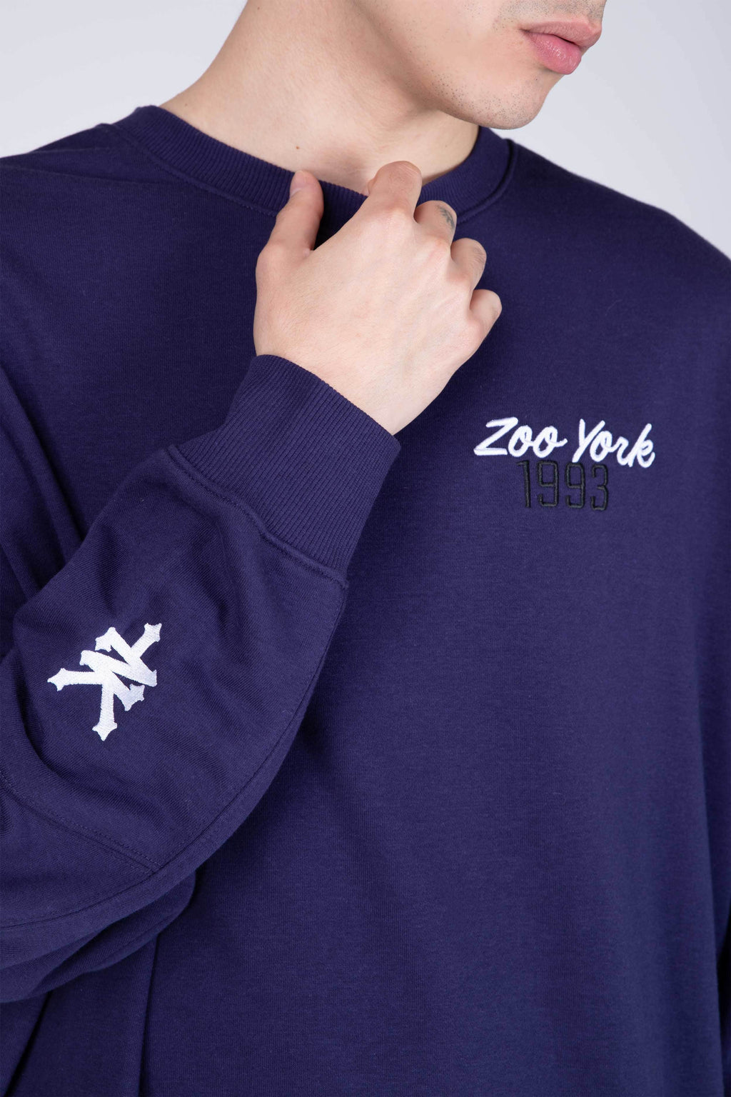 Poleron Crew Neck Verasity Morado Zoo York