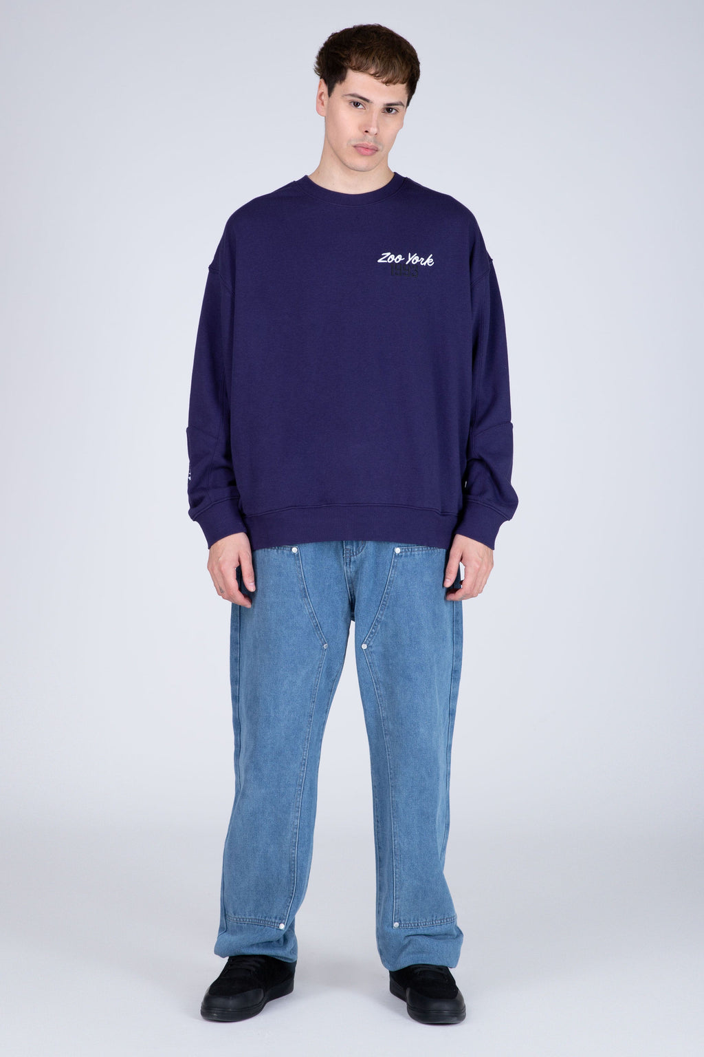 Poleron Crew Neck Verasity Morado Zoo York