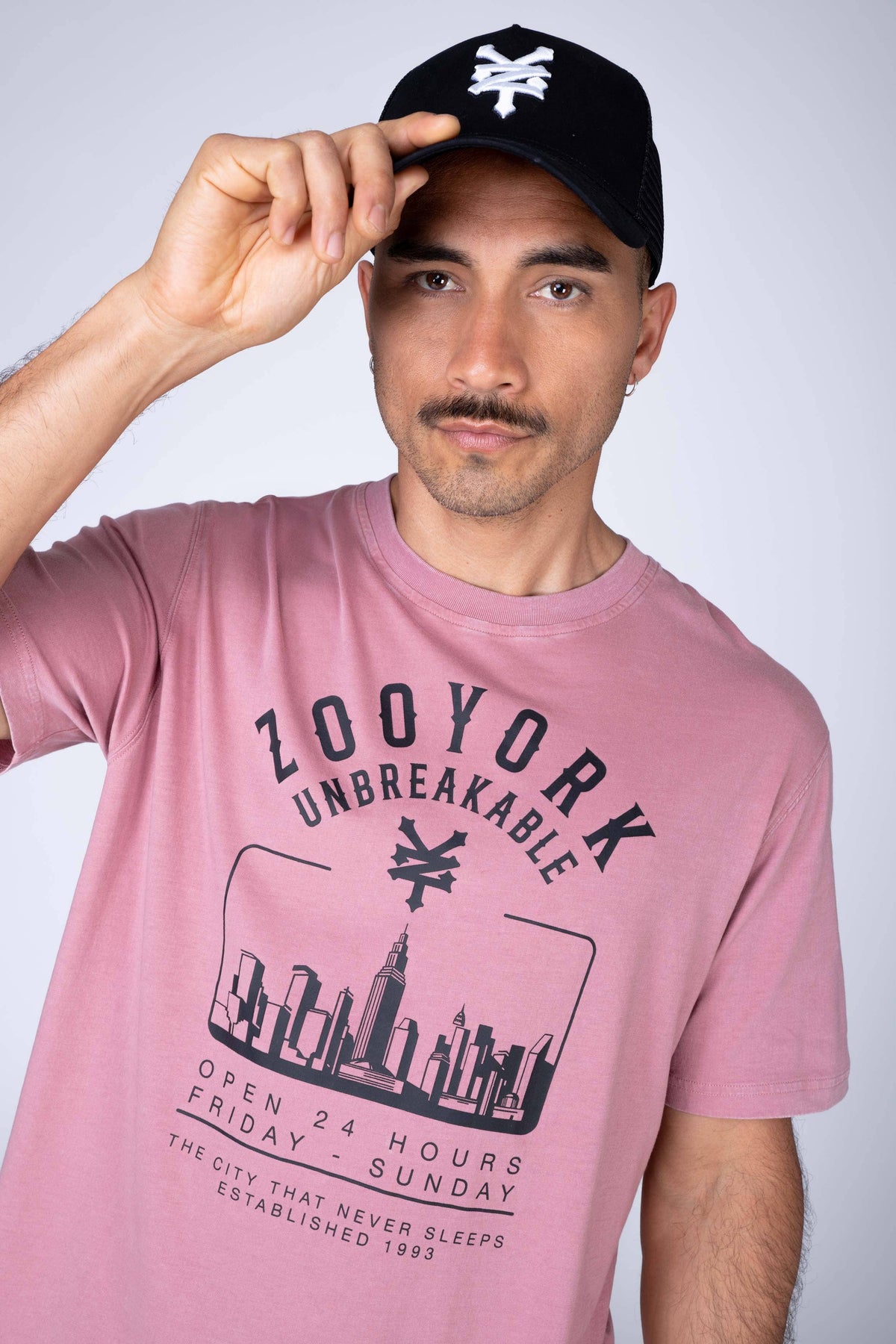 Polera Manga Corta Overload Rosado Zoo York