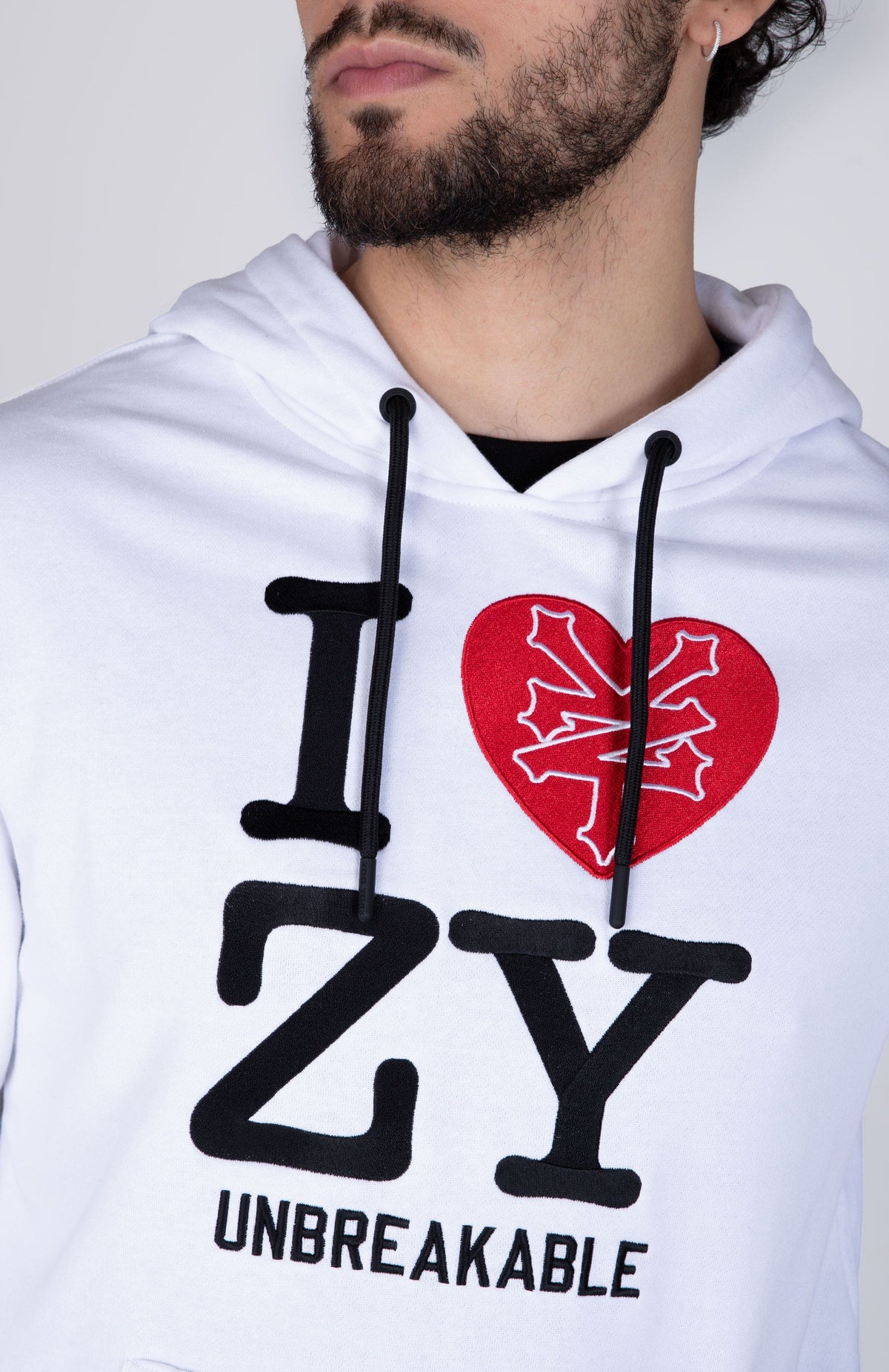 Poleron Hood Iloveny Blanco Zoo York