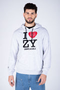 Poleron Hood Iloveny Gris Zoo York
