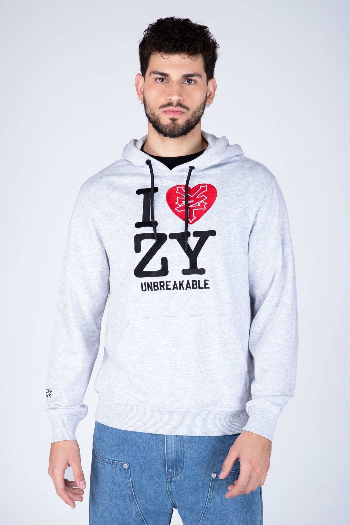 Poleron Hood Iloveny Gris Zoo York