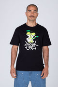 Polera Manga Corta Apple Worm Negro Zoo York