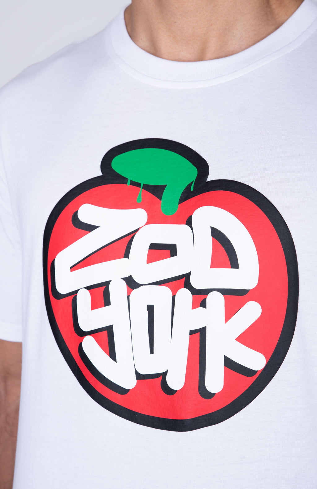 Polera Manga Corta Arty Apple Blanco Zoo York