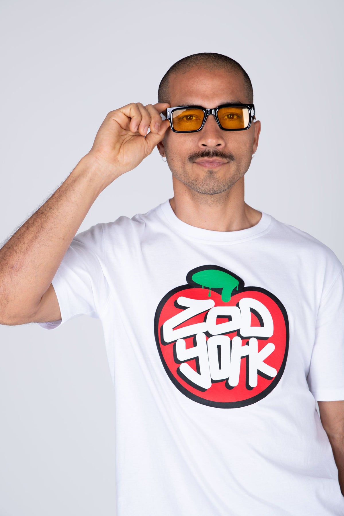Polera Manga Corta Arty Apple Blanco Zoo York