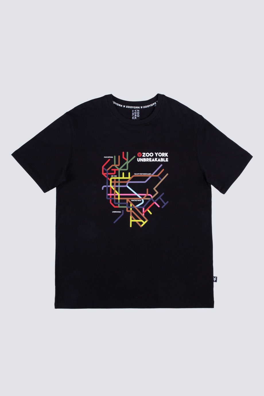 Polera Manga Corta Zoobway Negro Zoo York