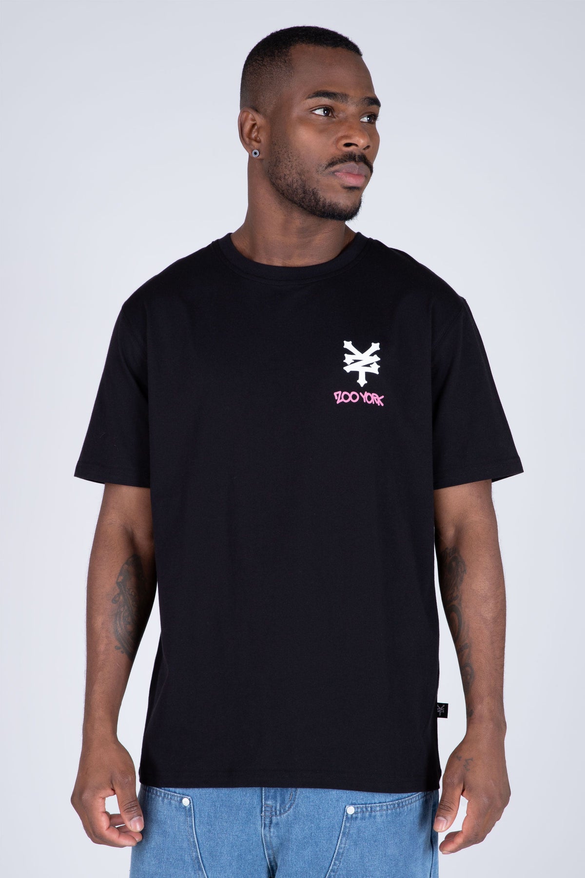 Polera Manga Corta Authentic Zy Negro Zoo York