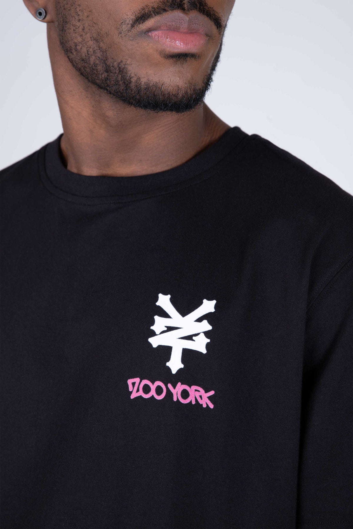 Polera Manga Corta Authentic Zy Negro Zoo York