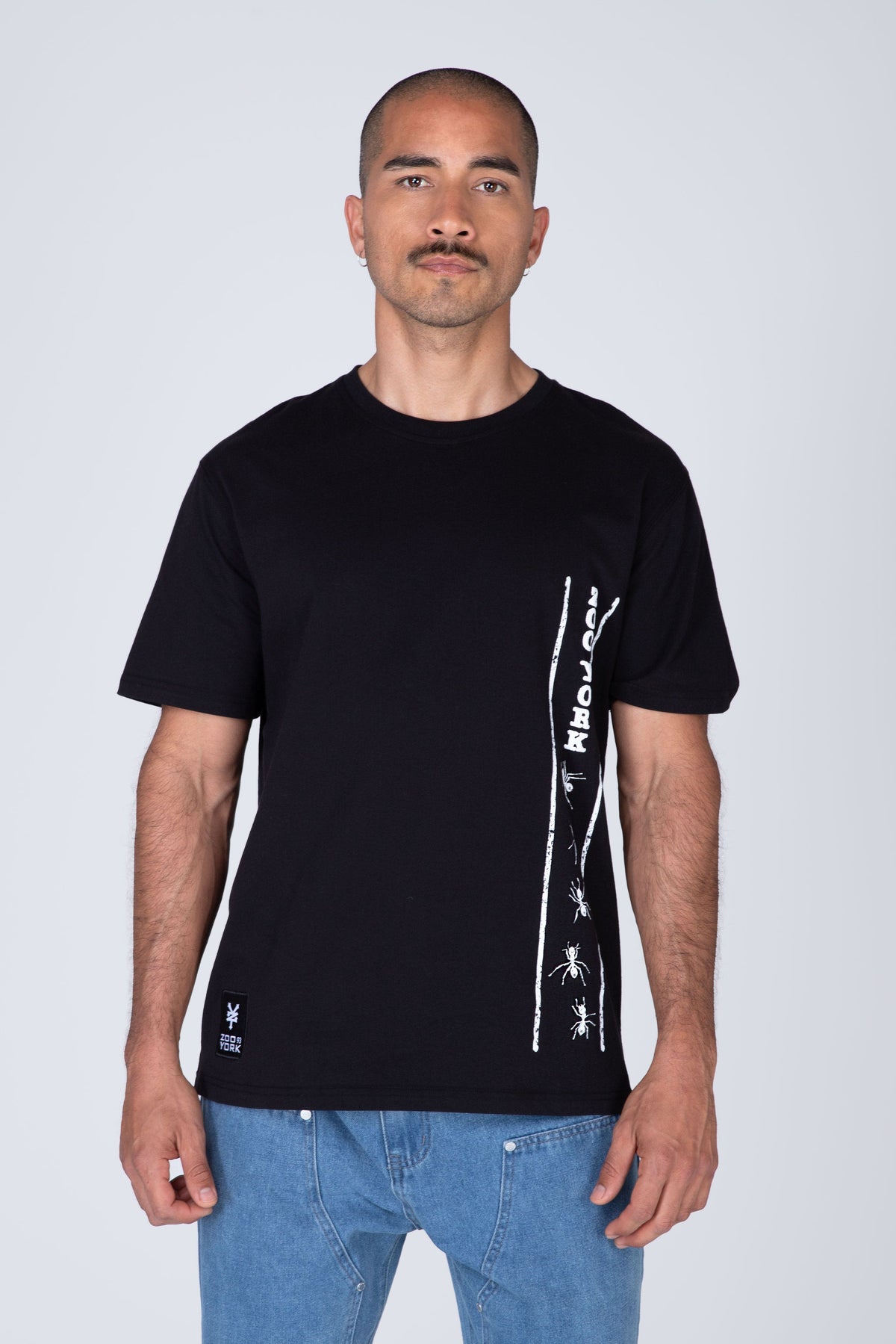 Polera Manga Corta Follow Me Negro Zoo York