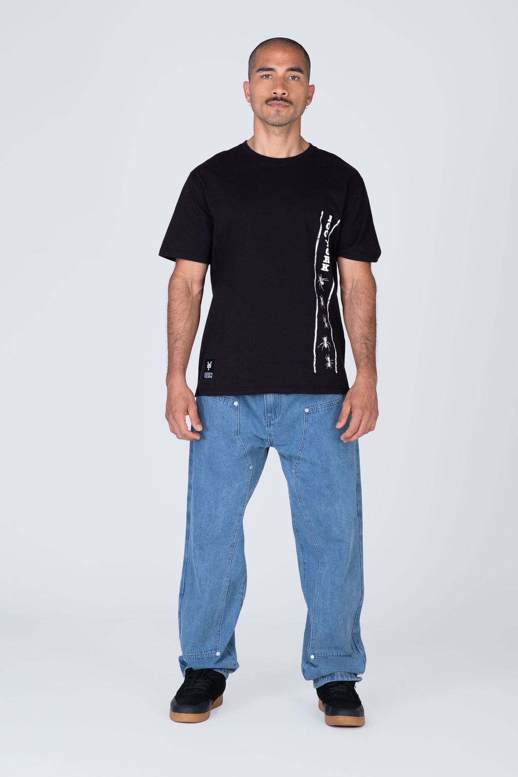 Polera Manga Corta Follow Me Negro Zoo York