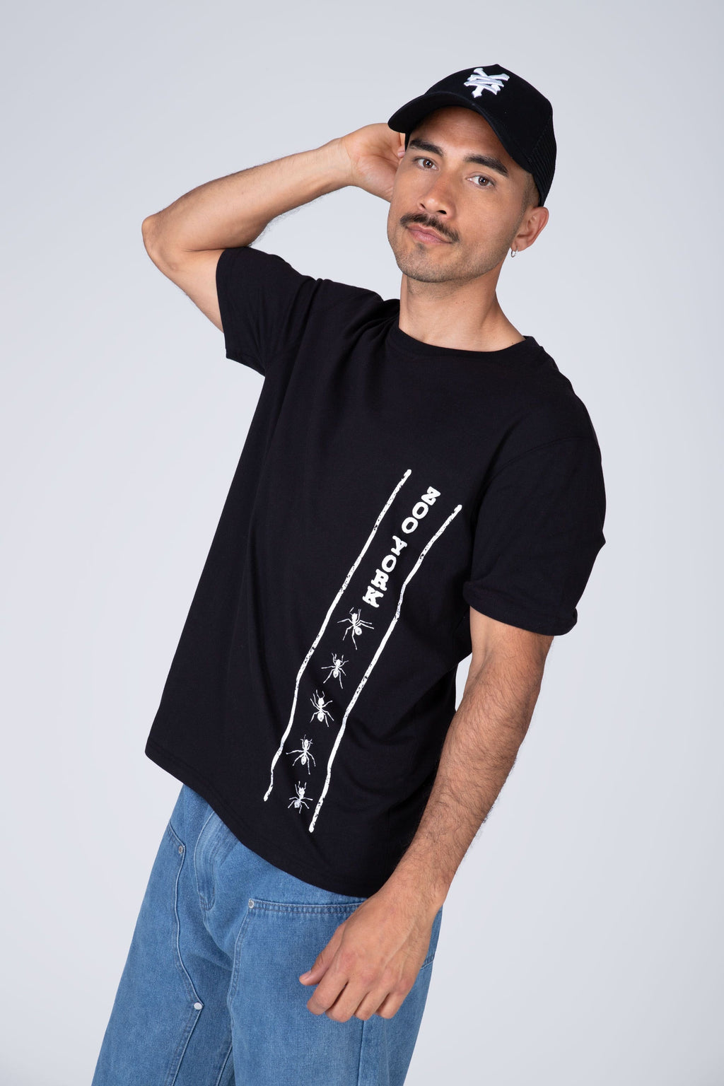 Polera Manga Corta Follow Me Negro Zoo York