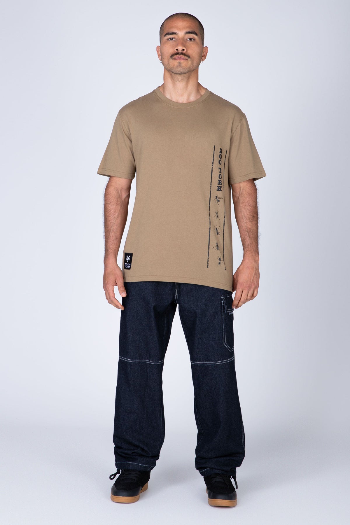 Polera Manga Corta Follow Me Beige Zoo York