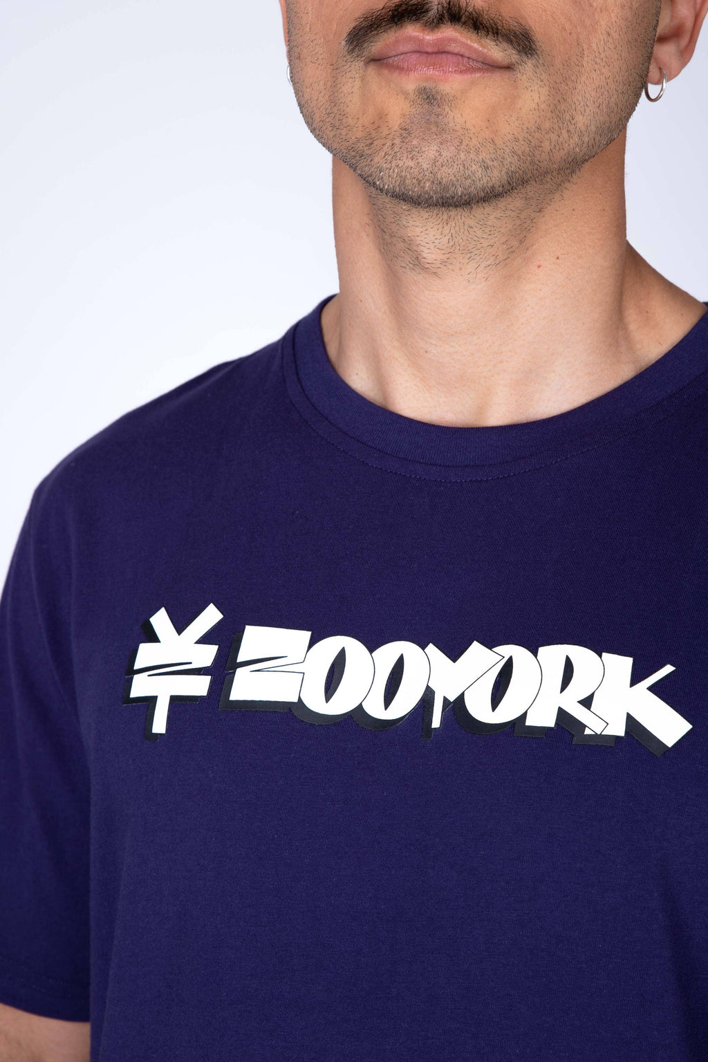 Polera Manga Corta New Currency Morado Zoo York