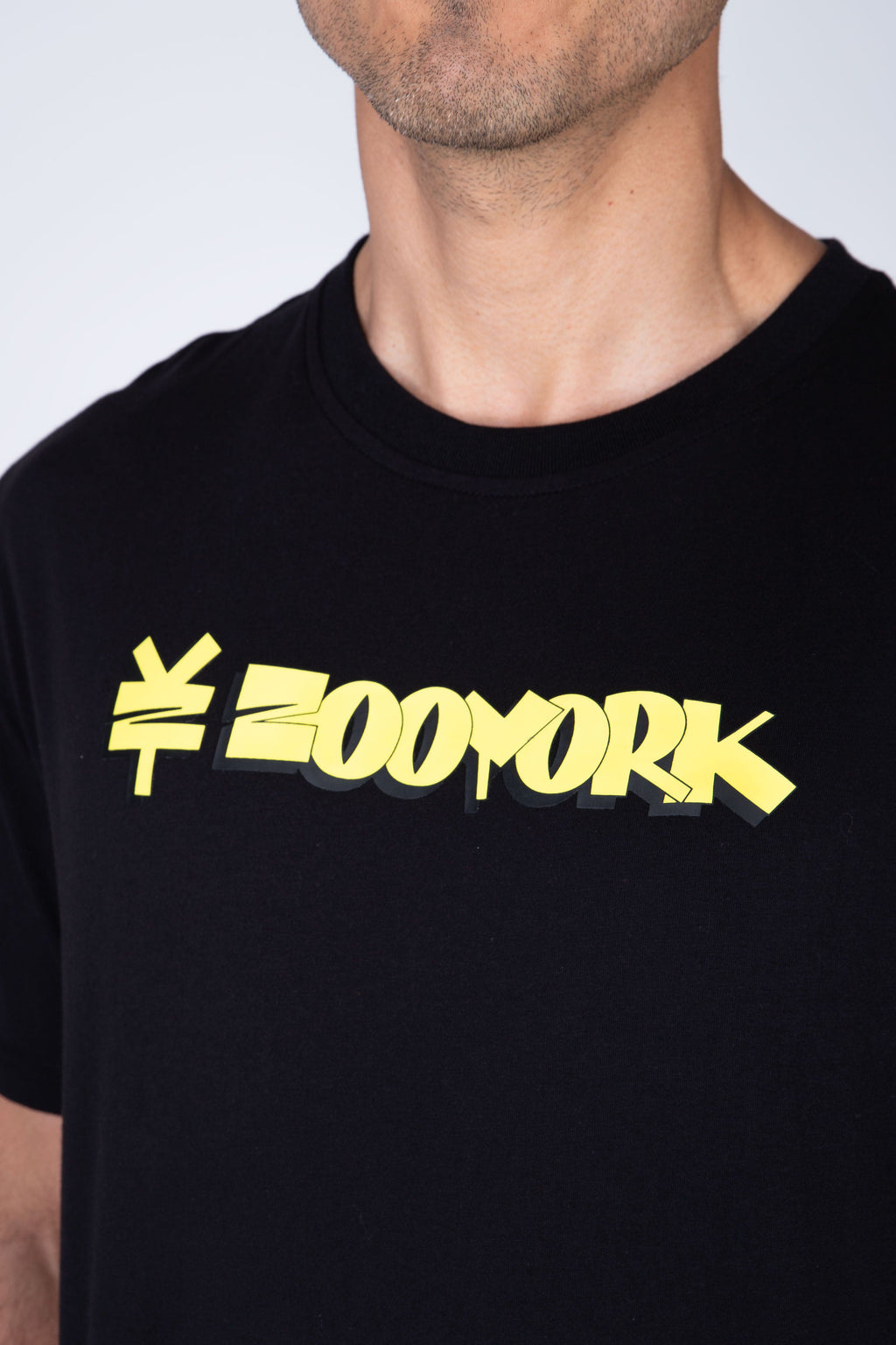 Polera Manga Corta New Currency Negro Zoo York