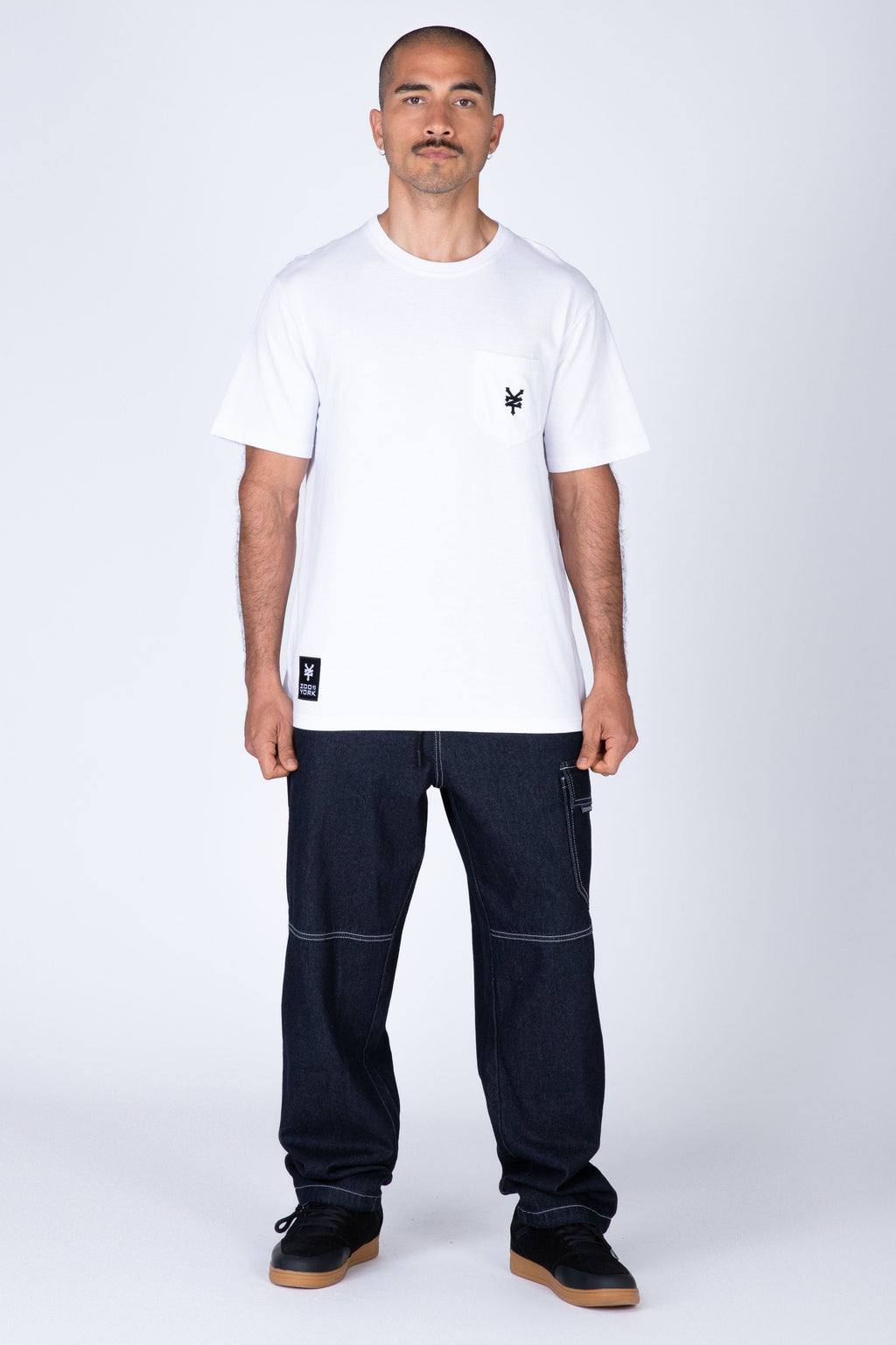 Polera Manga Corta Station Blanco Zoo York