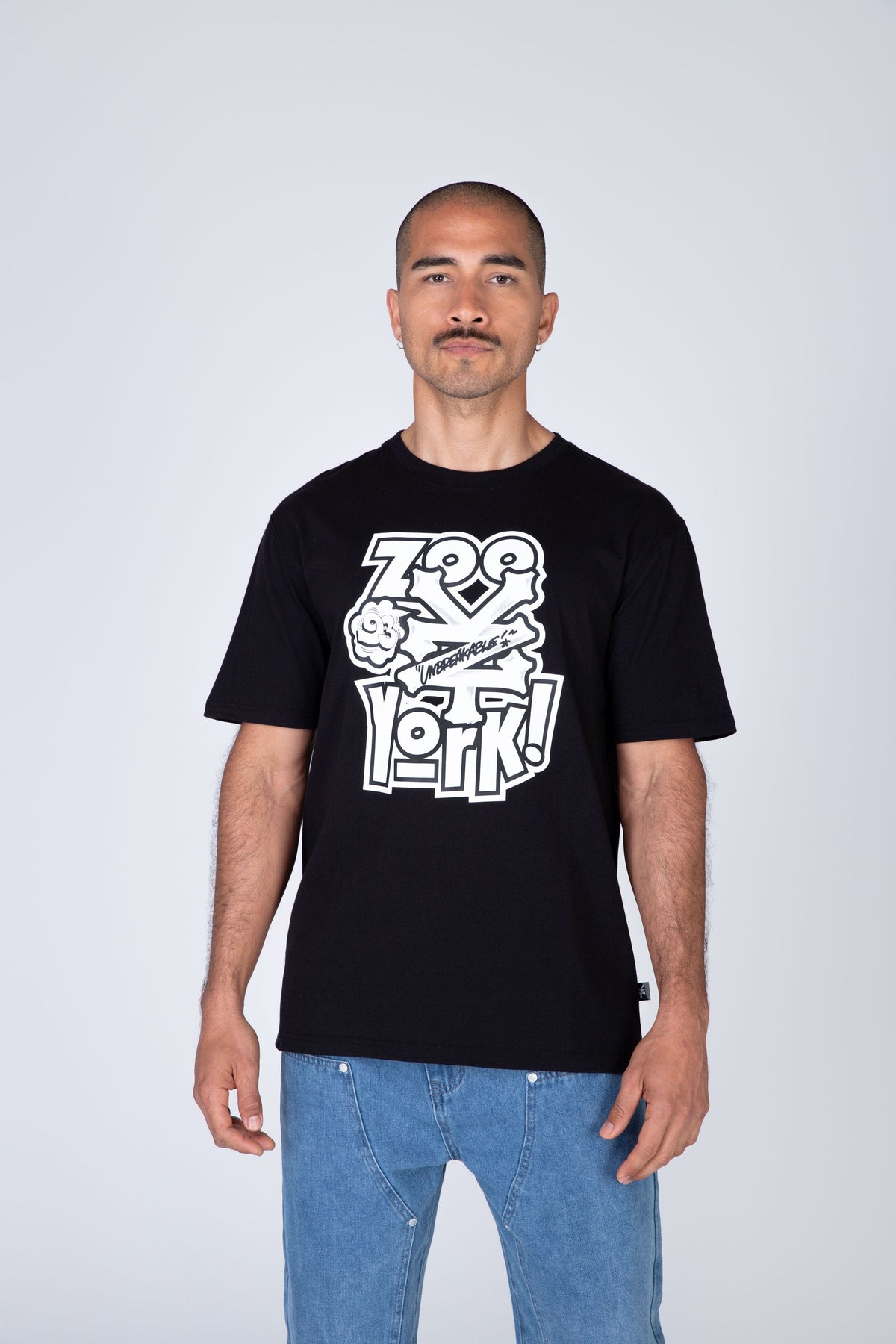 Polera Manga Corta York Negro Zoo York
