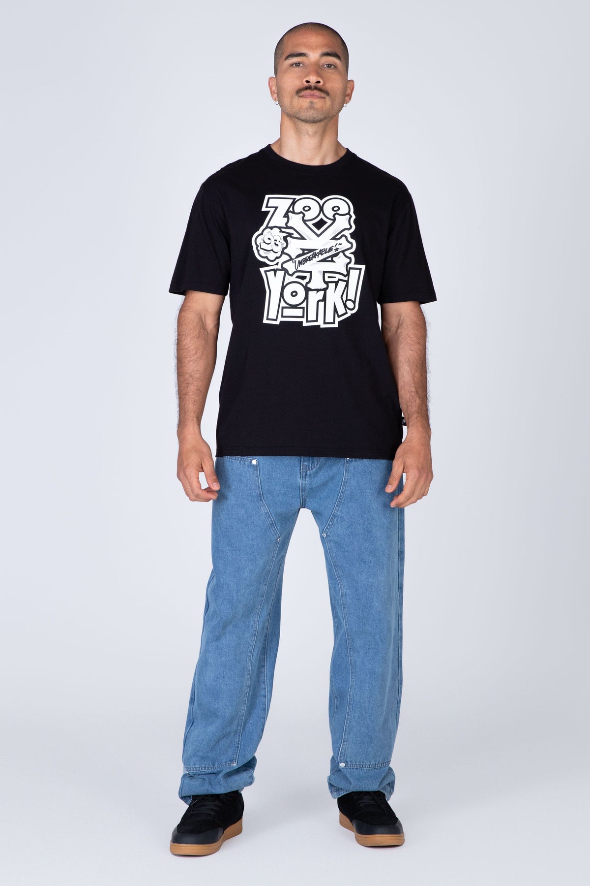 Polera Manga Corta York Negro Zoo York