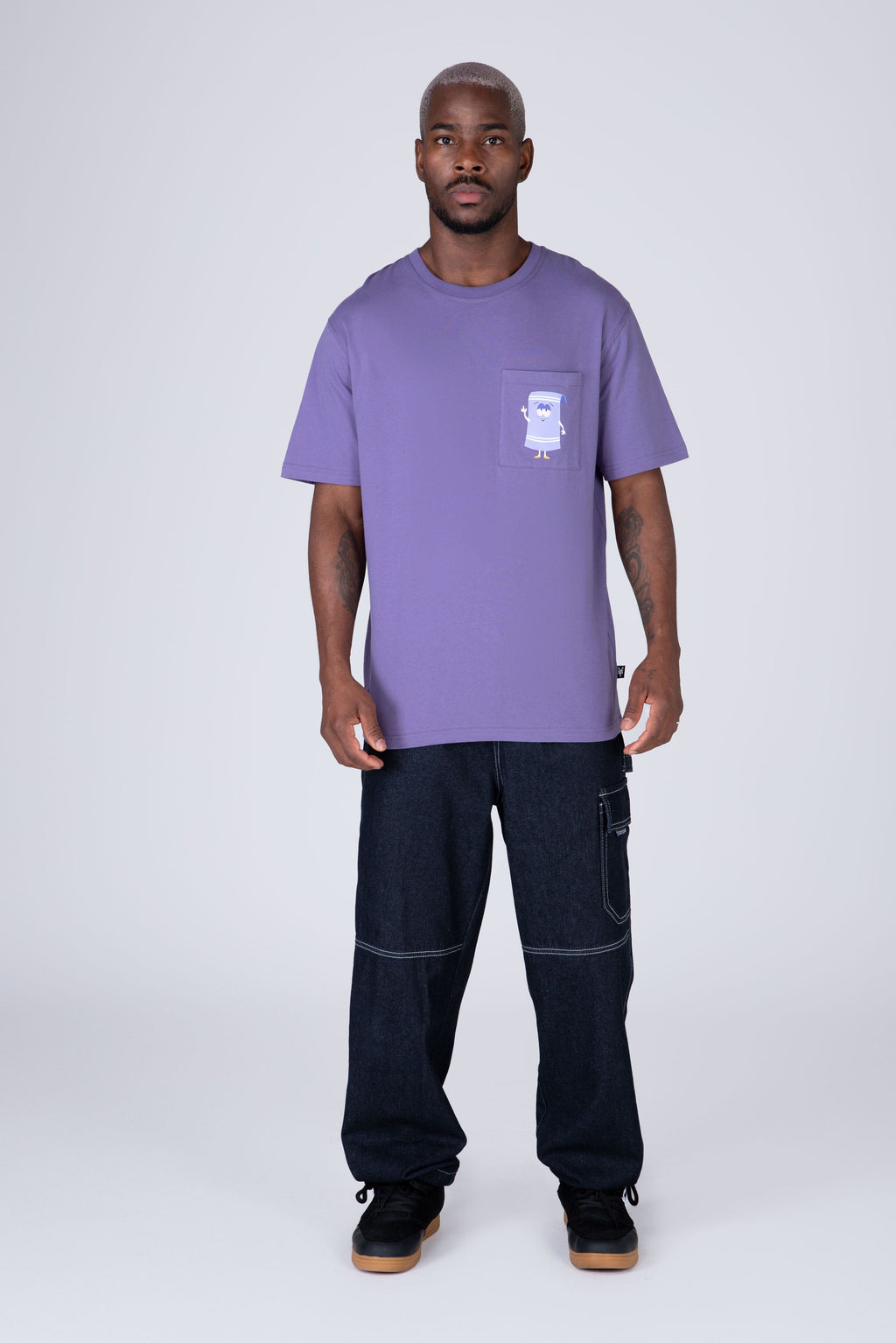 Polera Manga Corta South Park Character Morado Zoo York