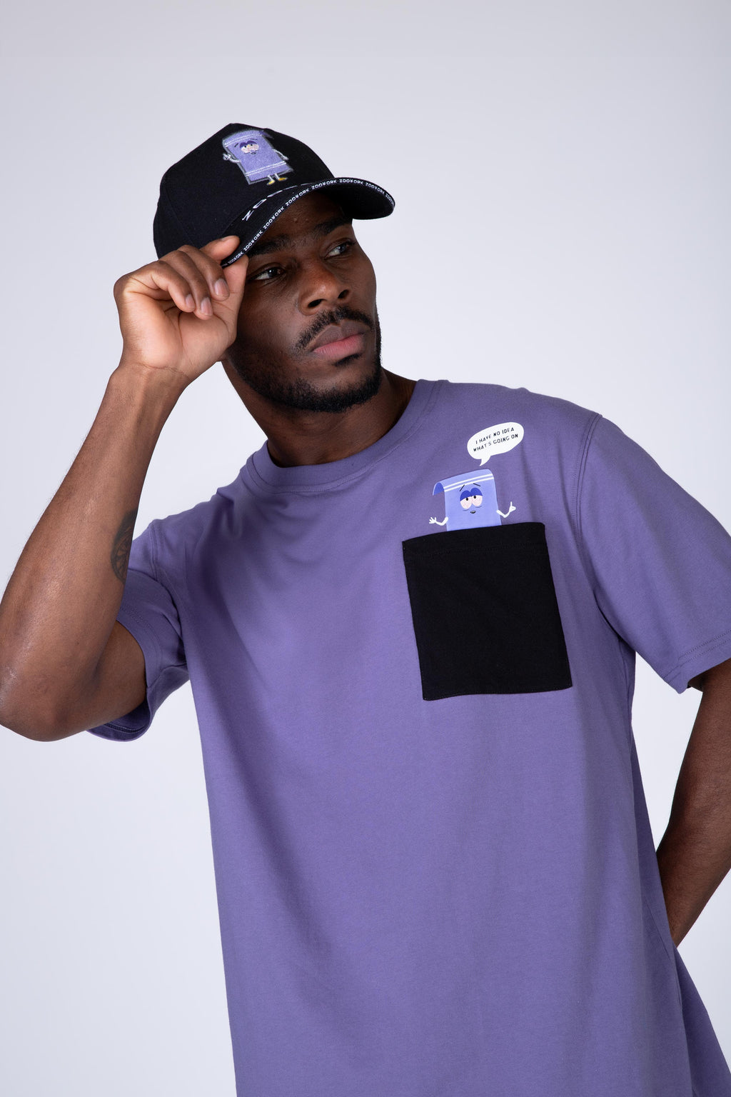 Polera Manga Corta South Park Not Idea Morado Zoo York