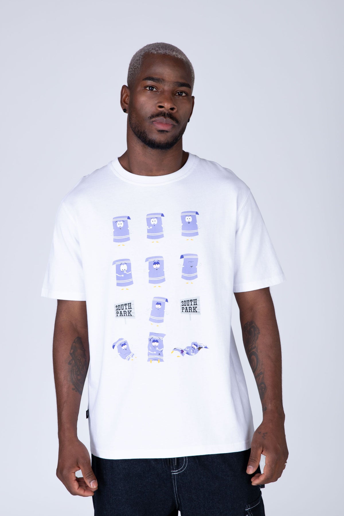 Polera Manga Corta South Park No Plans Blanco Zoo York