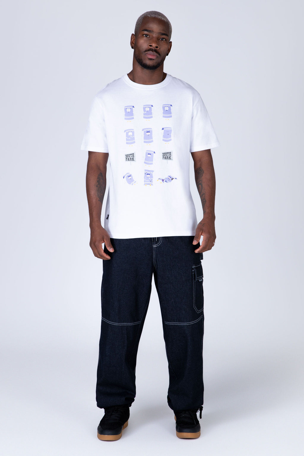Polera Manga Corta South Park No Plans Blanco Zoo York