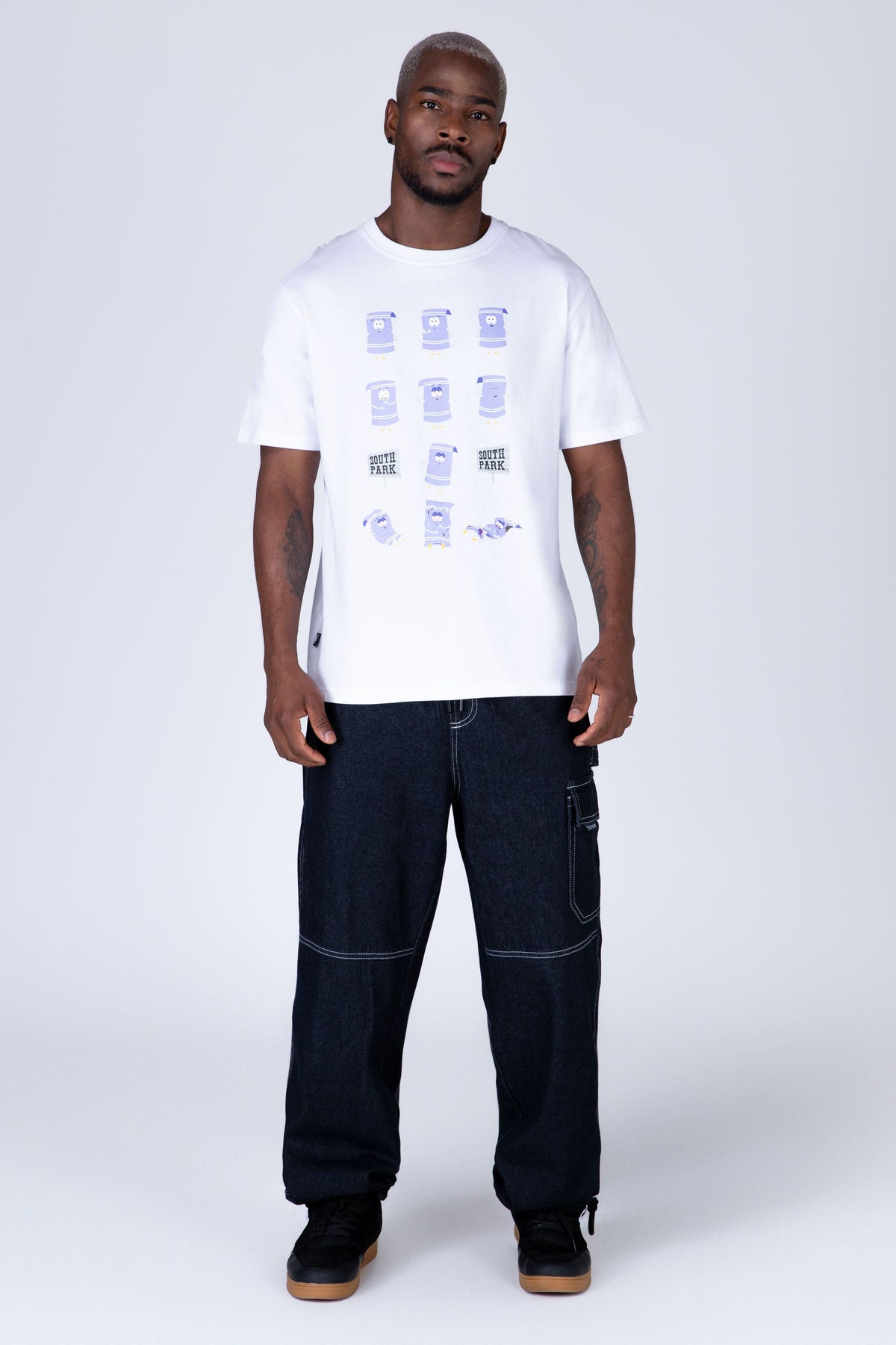 Polera Manga Corta South Park No Plans Blanco Zoo York