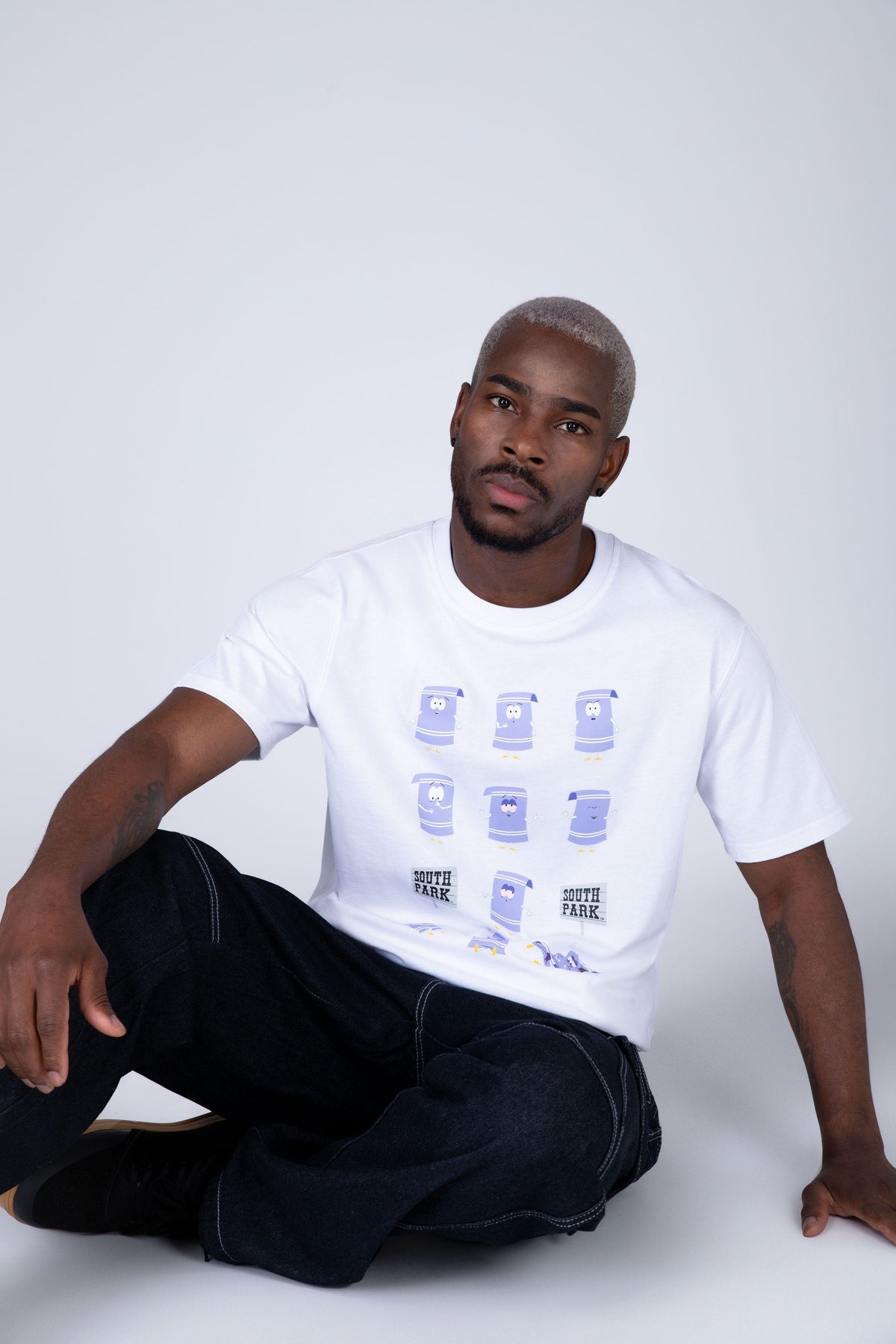 Polera Manga Corta South Park No Plans Blanco Zoo York