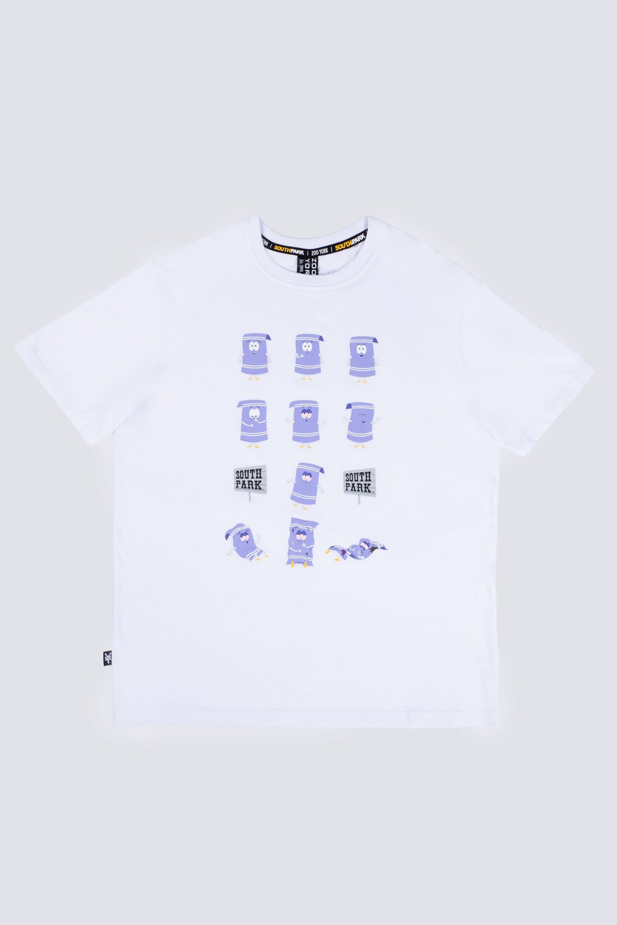 Polera Manga Corta South Park No Plans Blanco Zoo York
