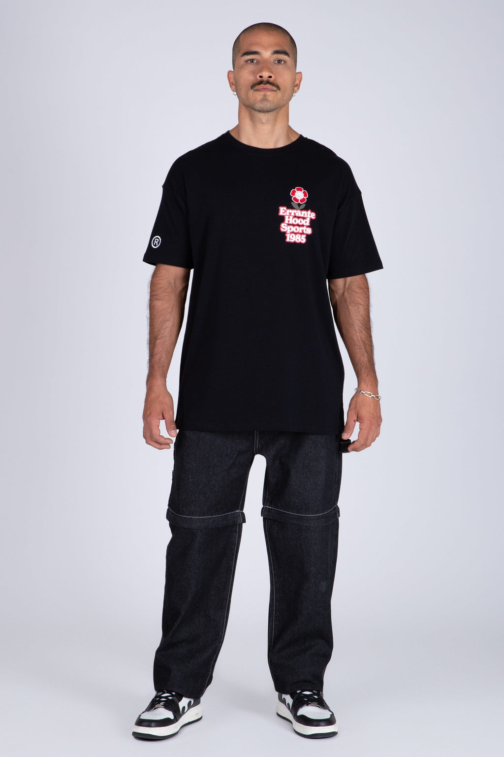 Polera Manga Corta Flow Negro ERRANTE