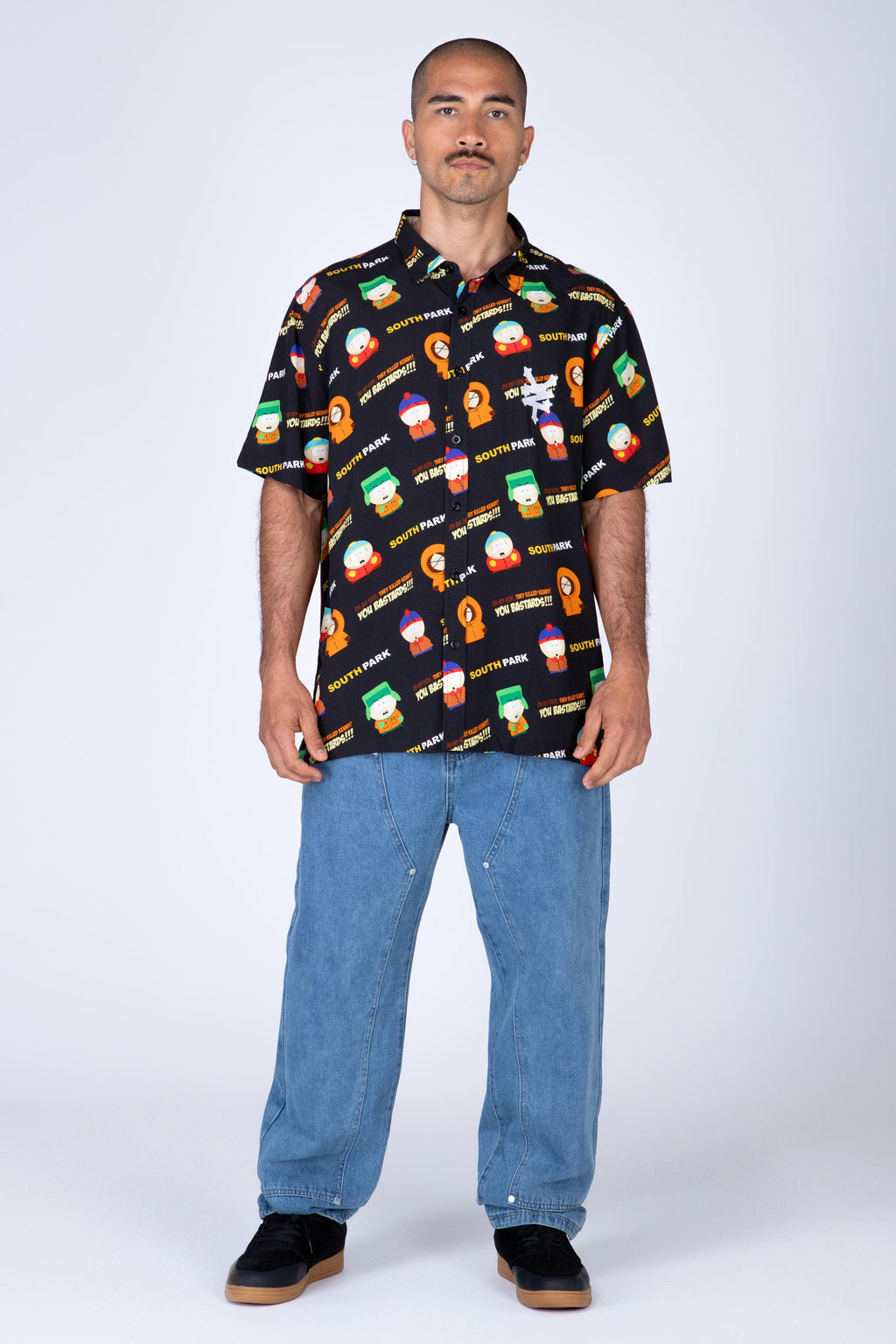 Camisa Manga Corta South Park All Negro Zoo York