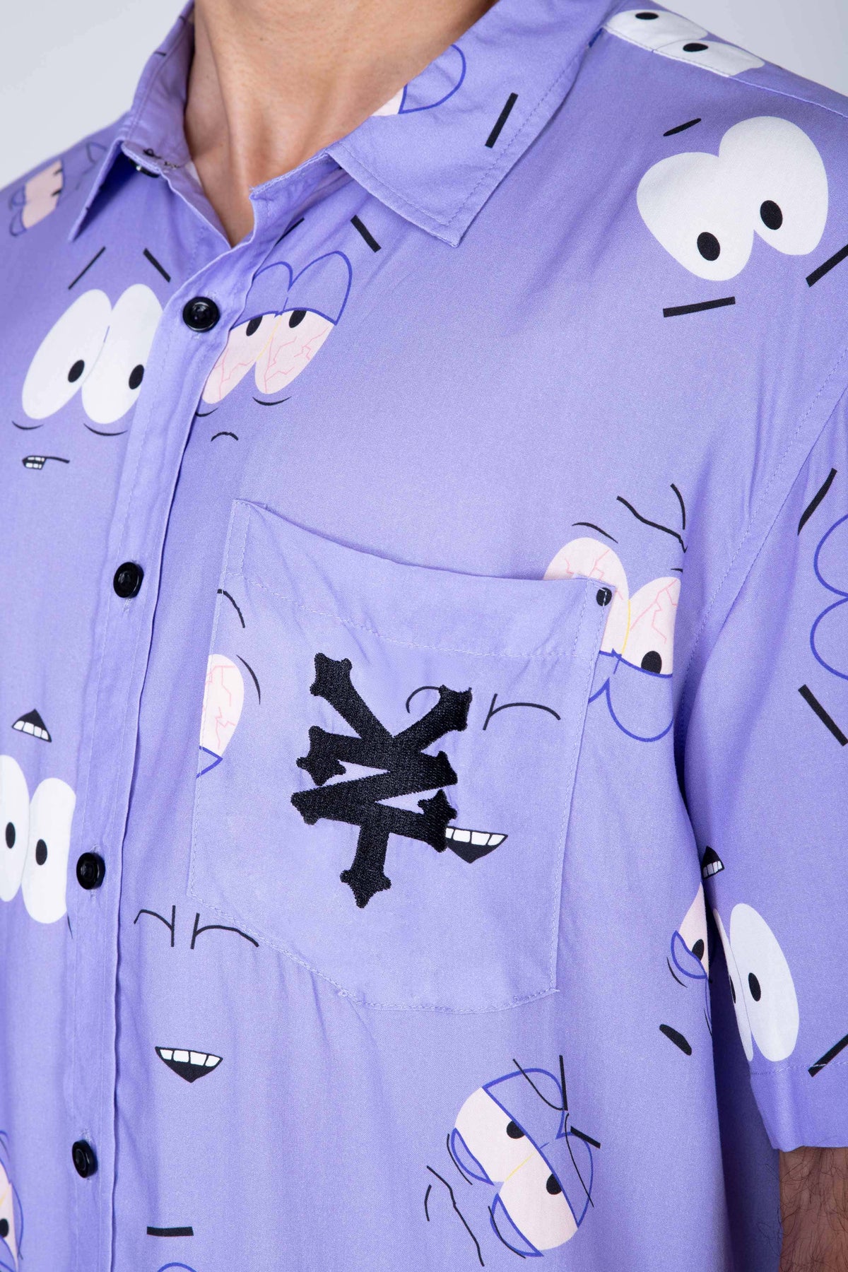 Camisa Manga Corta South Park Aware Morado Zoo York