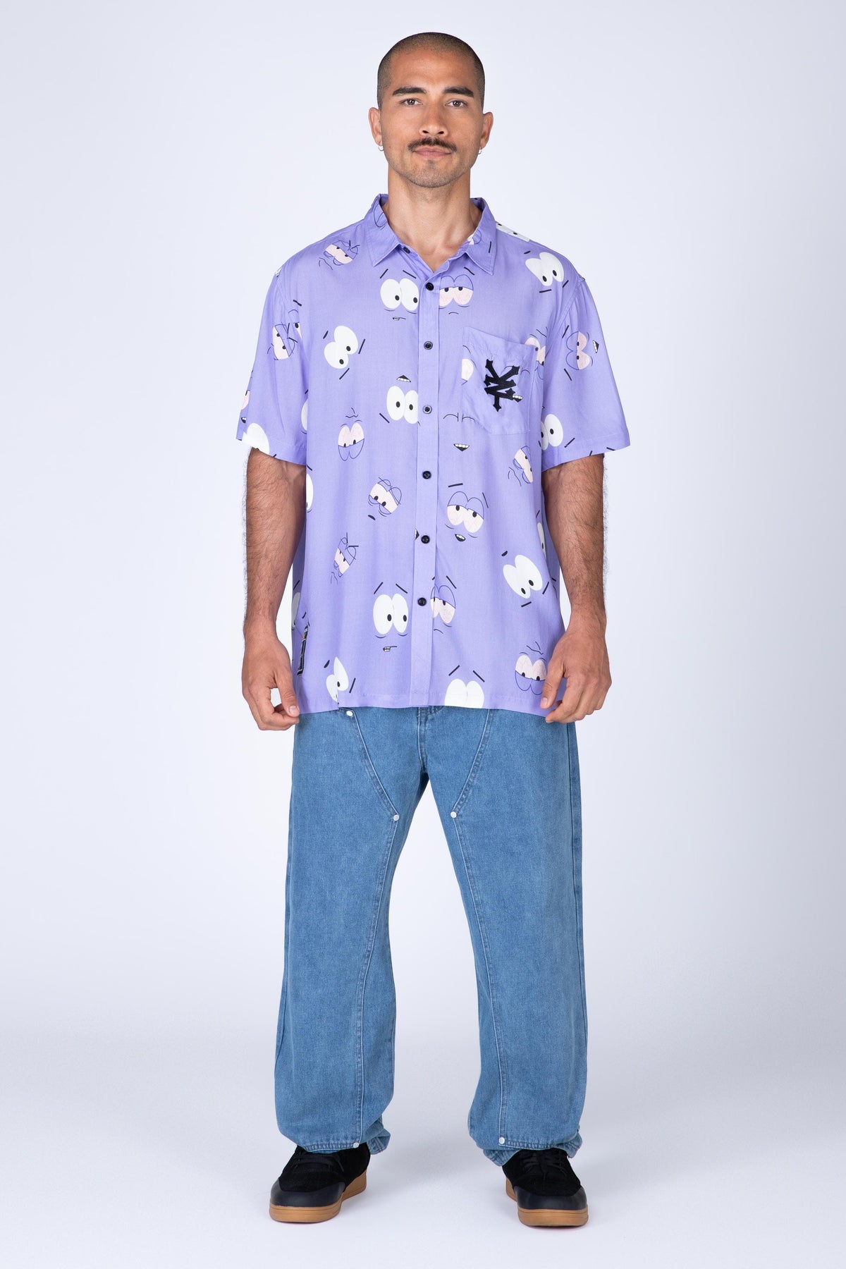 Camisa Manga Corta South Park Aware Morado Zoo York