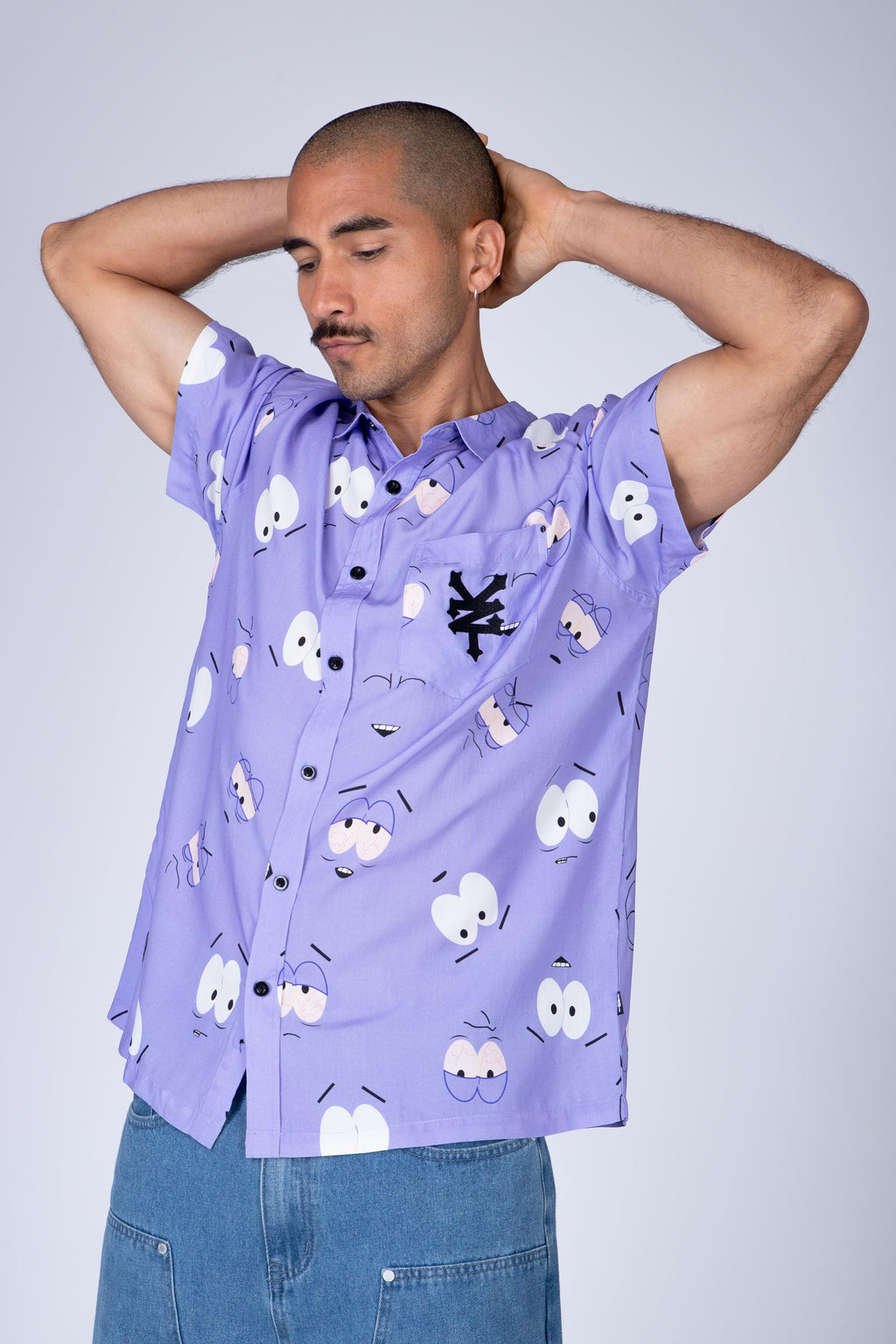 Camisa Manga Corta South Park Aware Morado Zoo York